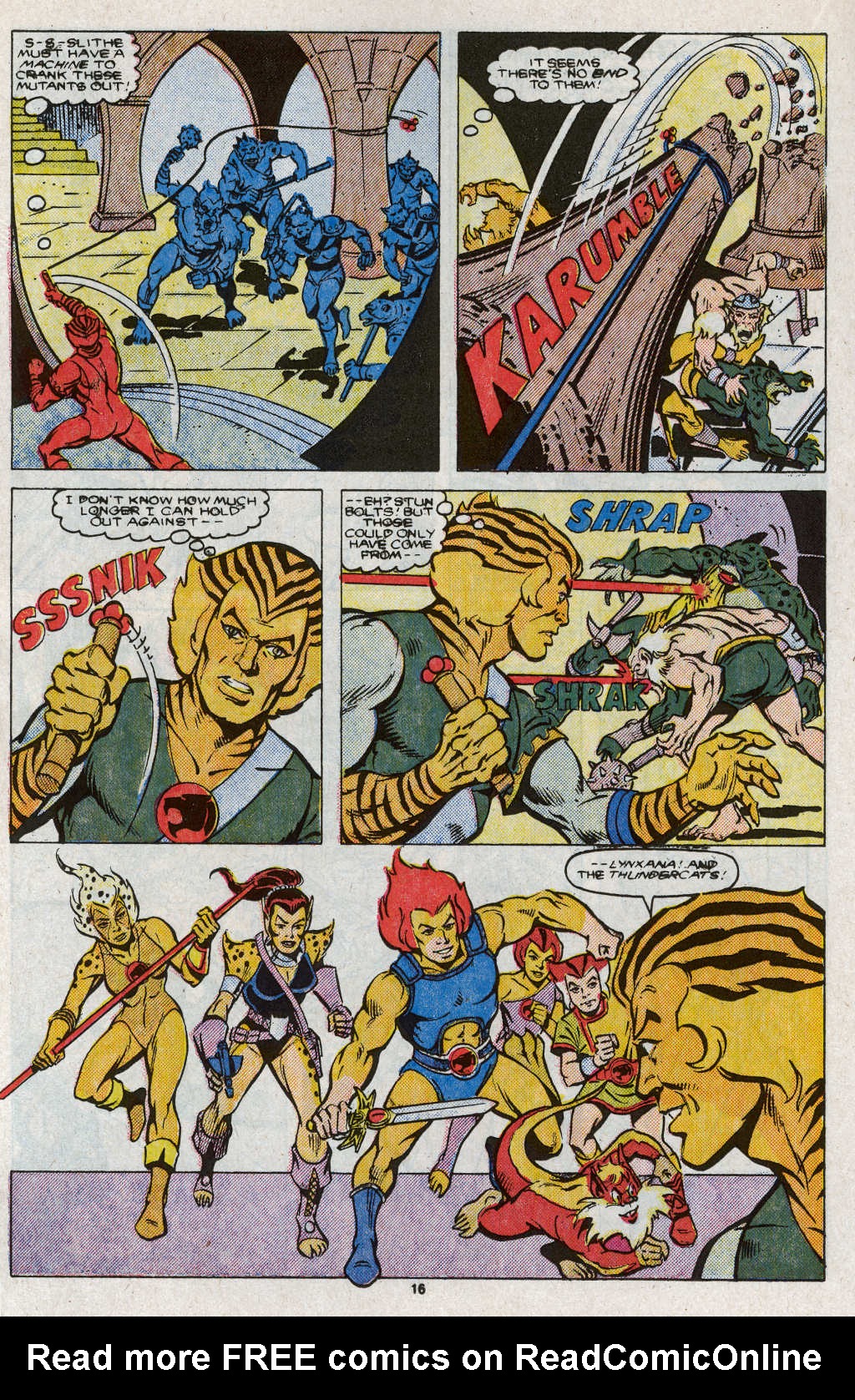 Read online ThunderCats (1985) comic -  Issue #5 - 22
