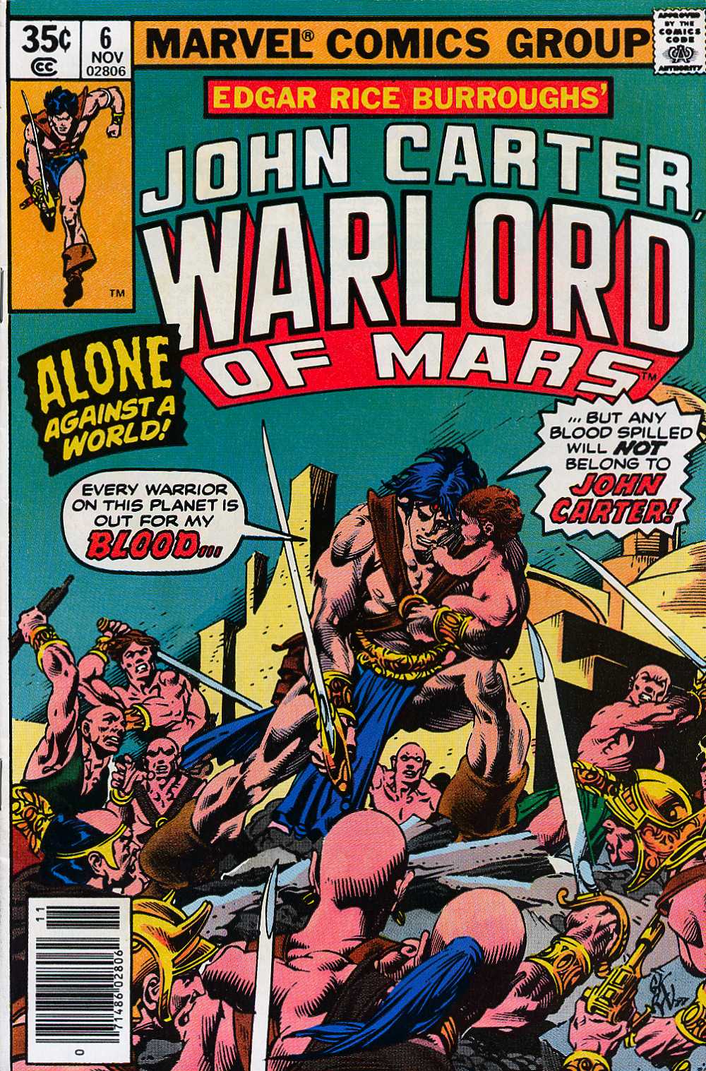 Read online John Carter Warlord of Mars comic -  Issue #6 - 1