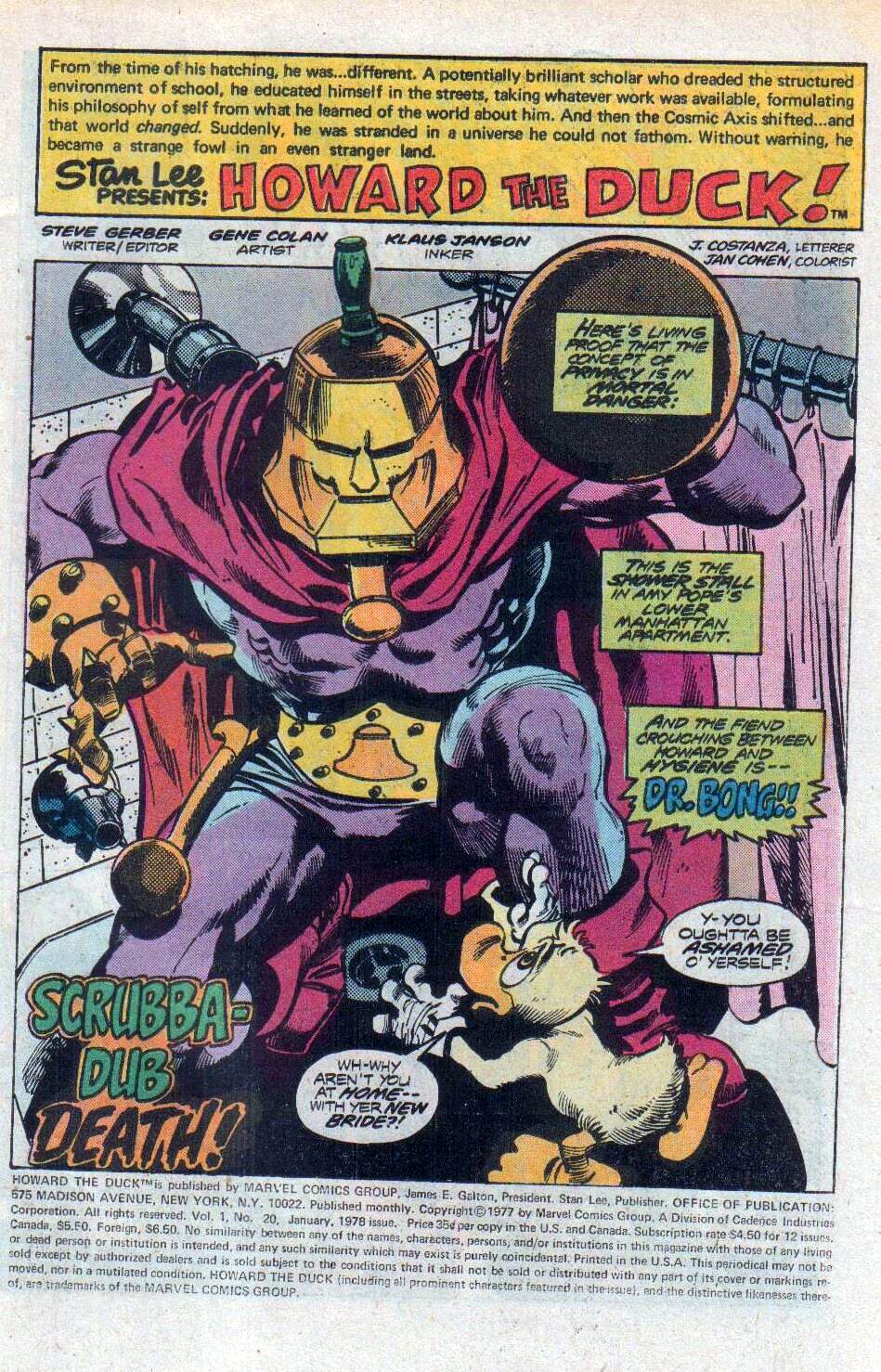 Read online Howard the Duck (1976) comic -  Issue #20 - 2