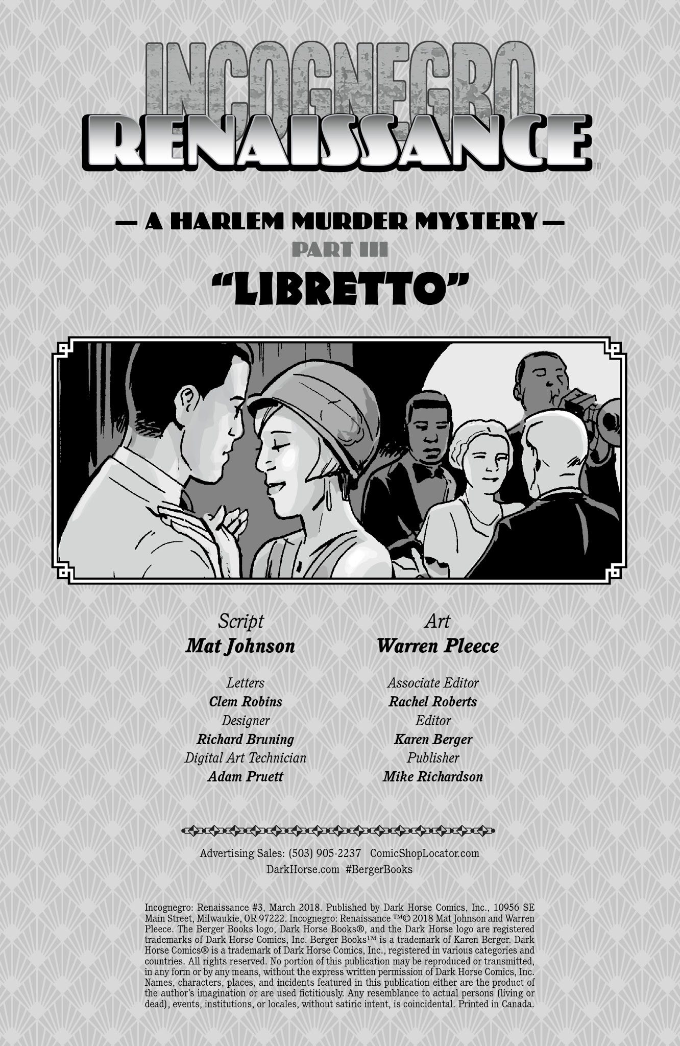 Read online Incognegro: Renaissance comic -  Issue #3 - 2