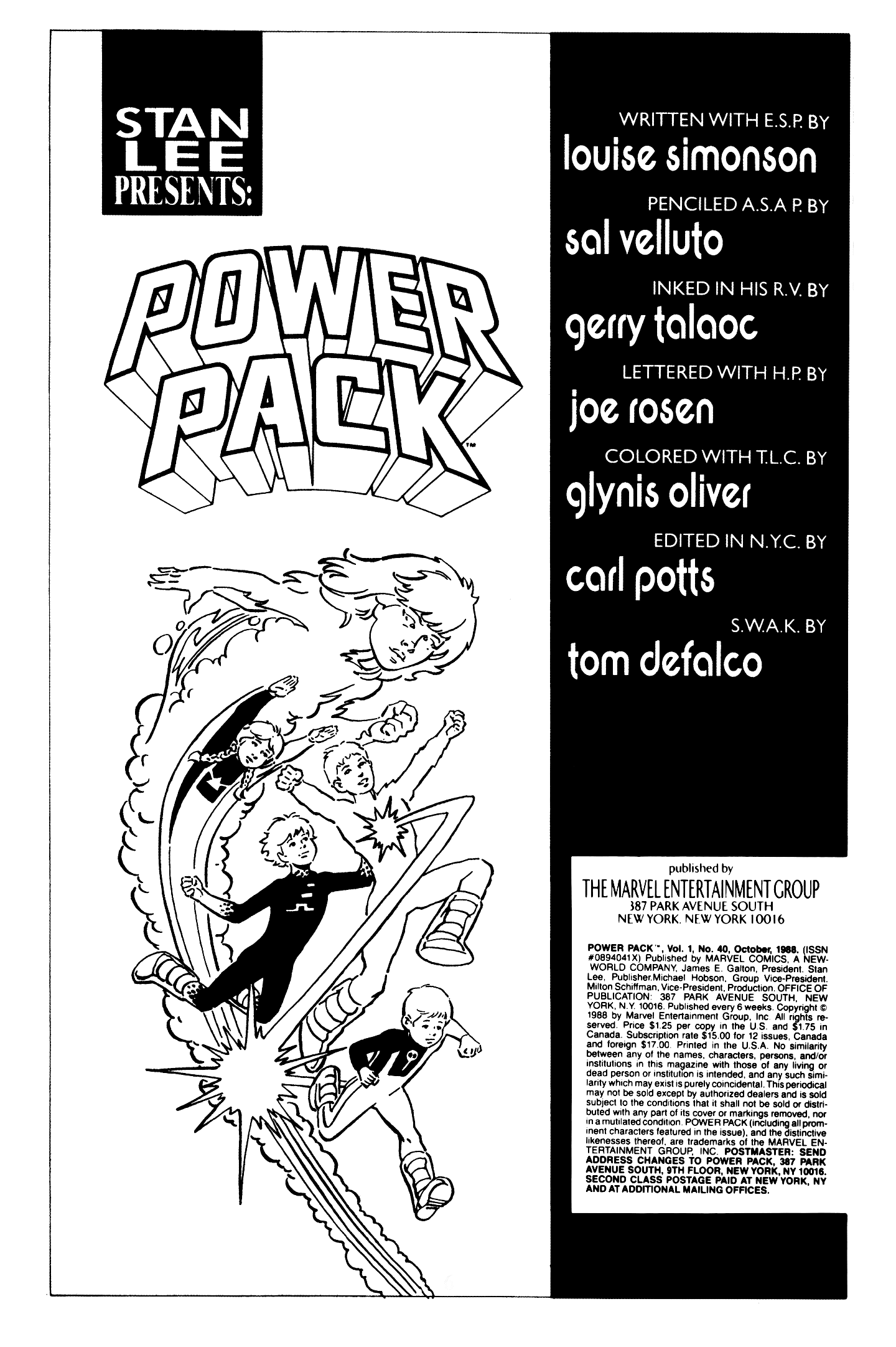 Read online Power Pack (1984) comic -  Issue #40 - 2