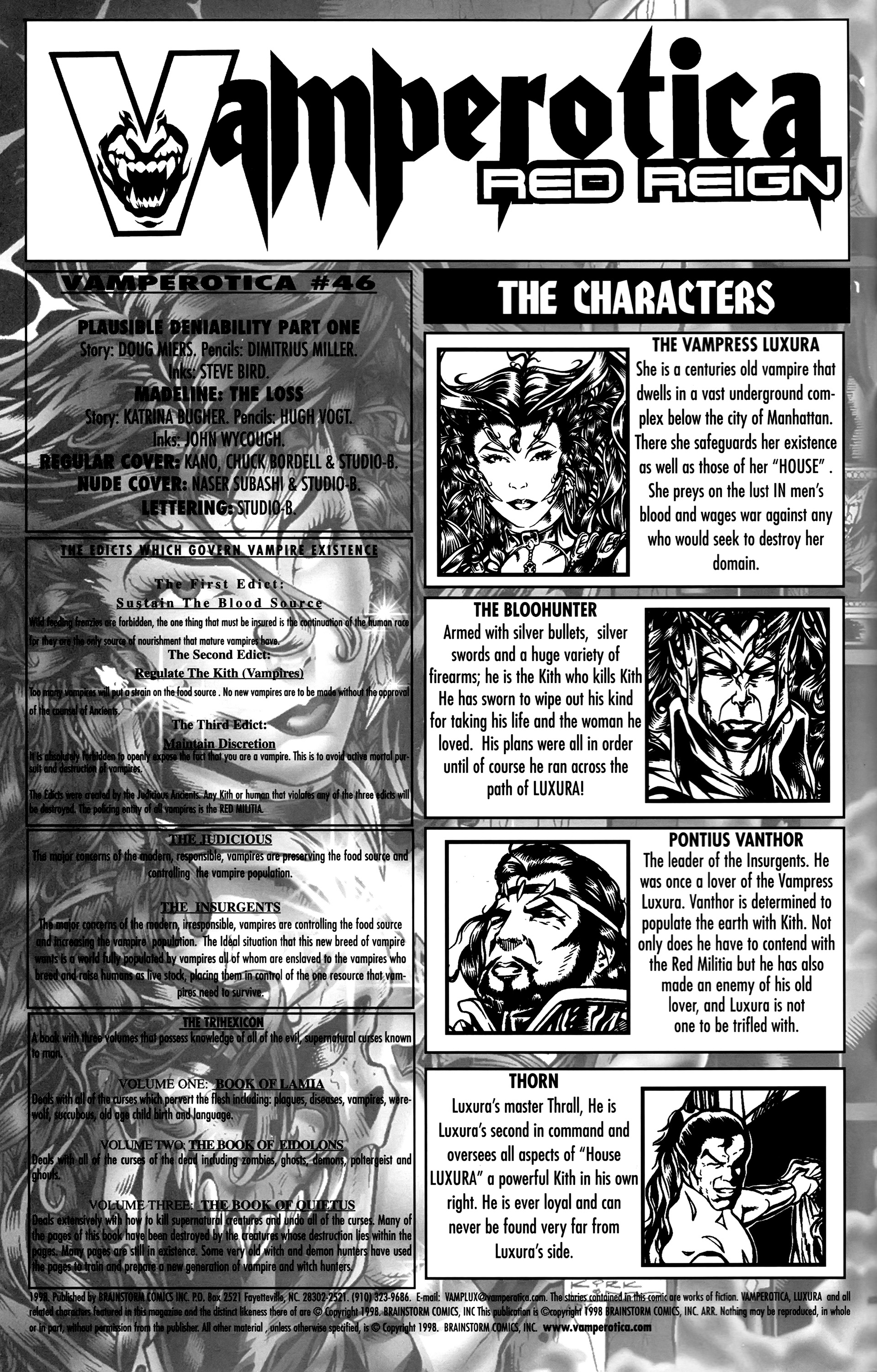 Read online Vamperotica comic -  Issue #46 - 2