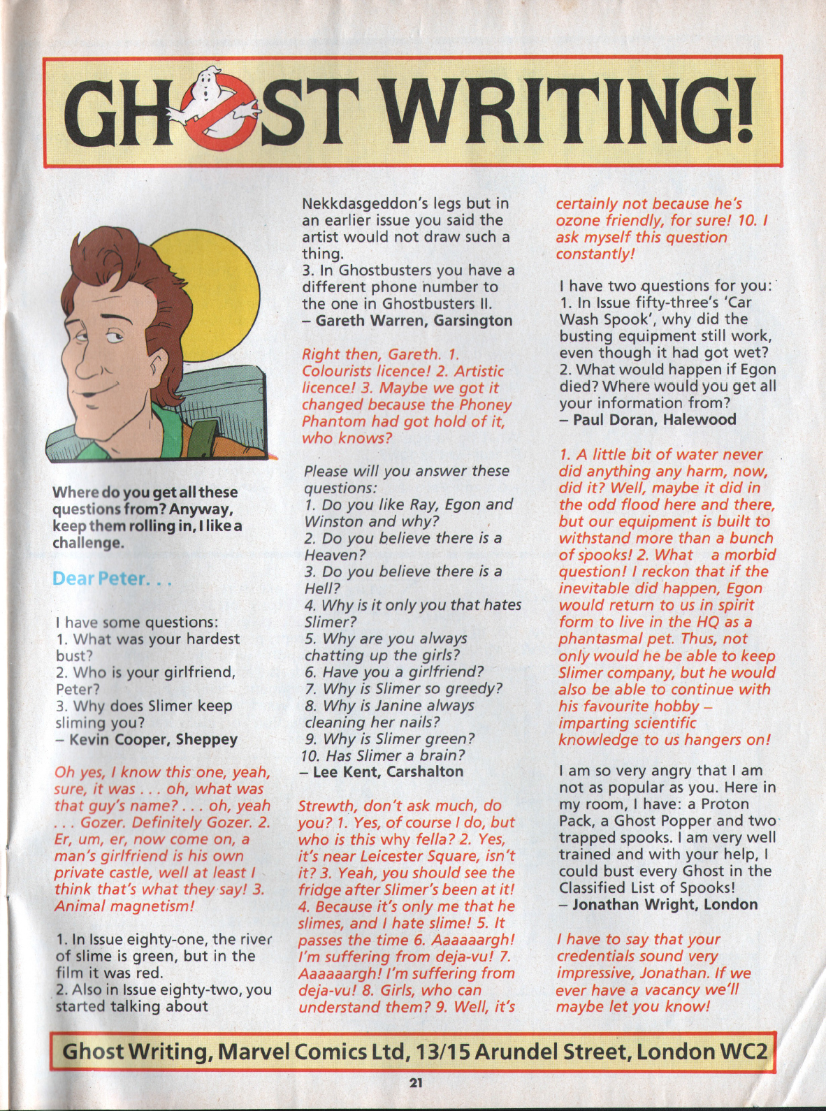 Read online The Real Ghostbusters comic -  Issue #89 - 21