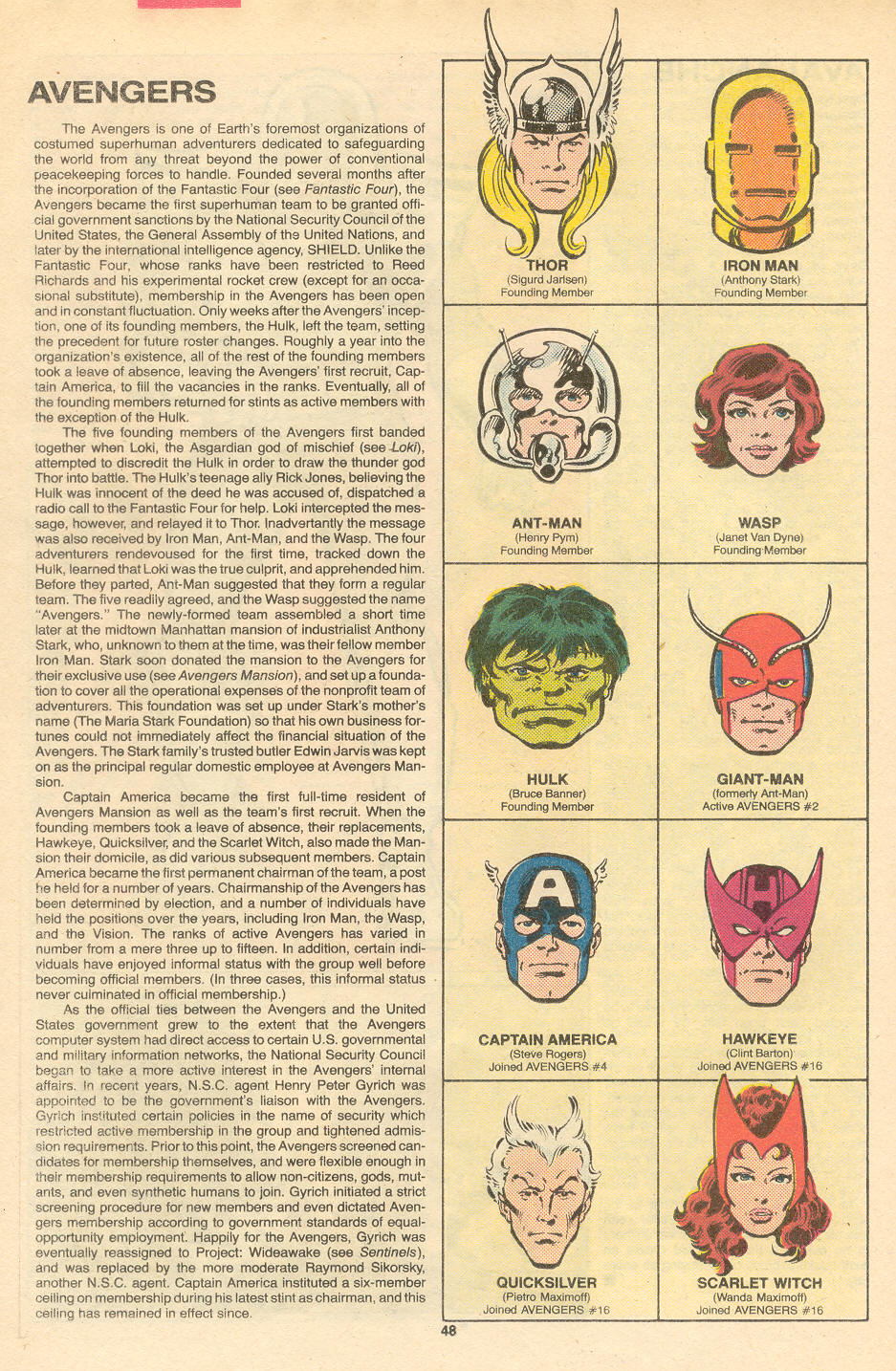 Read online The Official Handbook of the Marvel Universe Deluxe Edition comic -  Issue #1 - 50