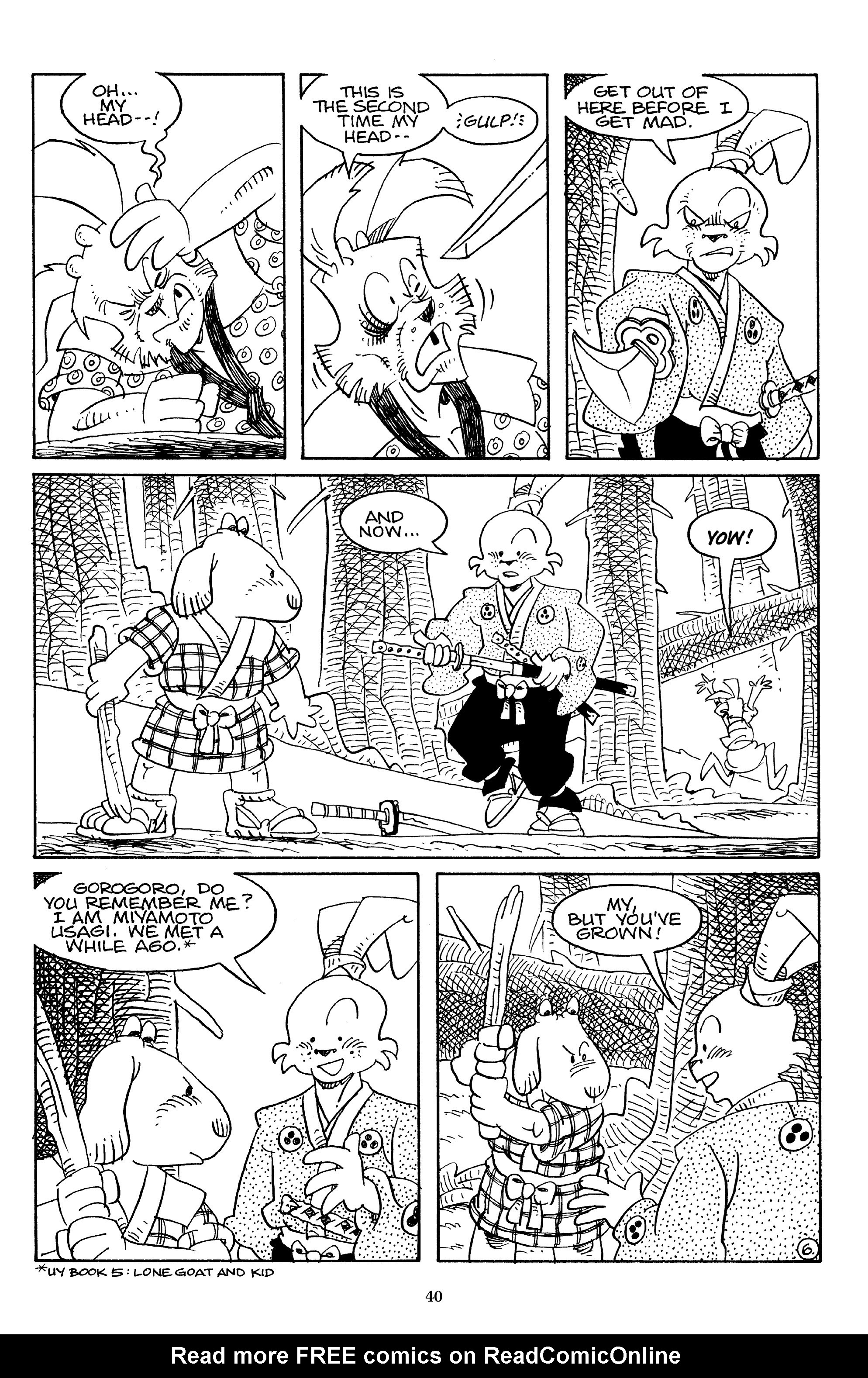 Read online The Usagi Yojimbo Saga comic -  Issue # TPB 4 - 40
