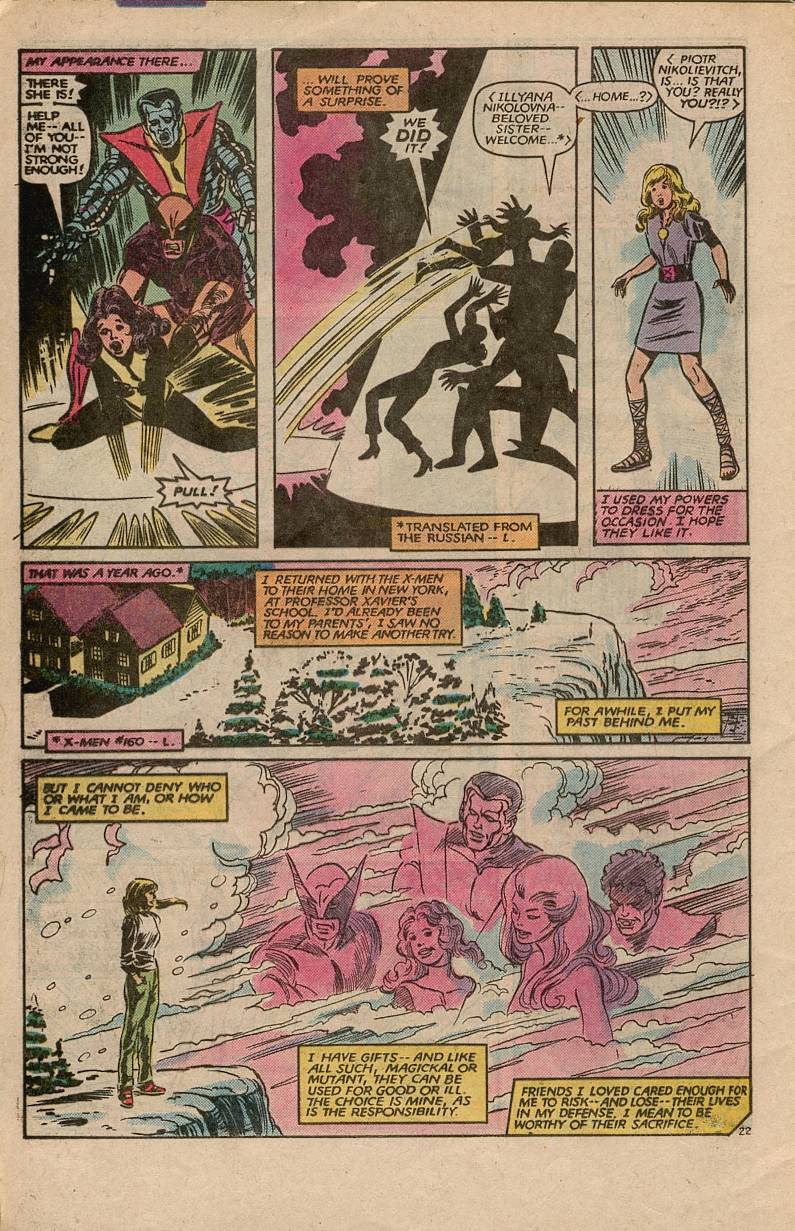 Read online Magik (Illyana and Storm Limited Series) comic -  Issue #4 - 23