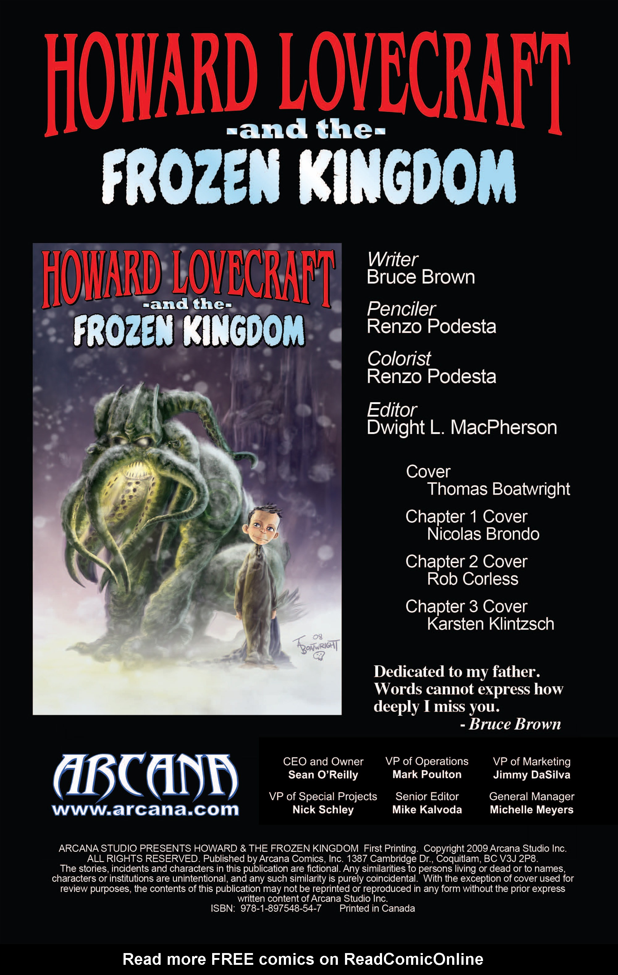 Read online Arcana Studio Presents Howard Lovecraft & the Frozen Kingdom comic -  Issue #1 - 2