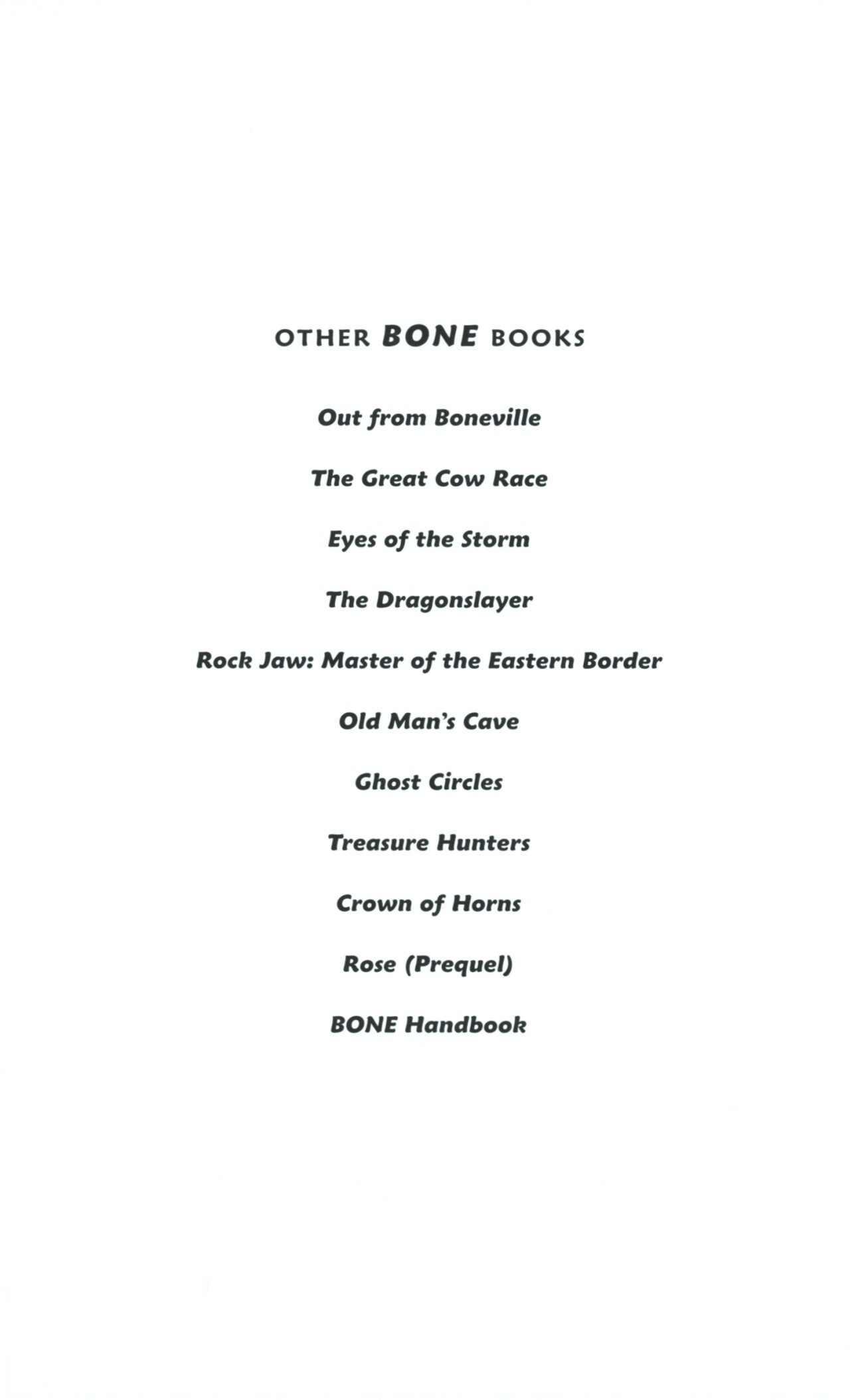 Read online Bone: Tall Tales comic -  Issue # TPB - 5