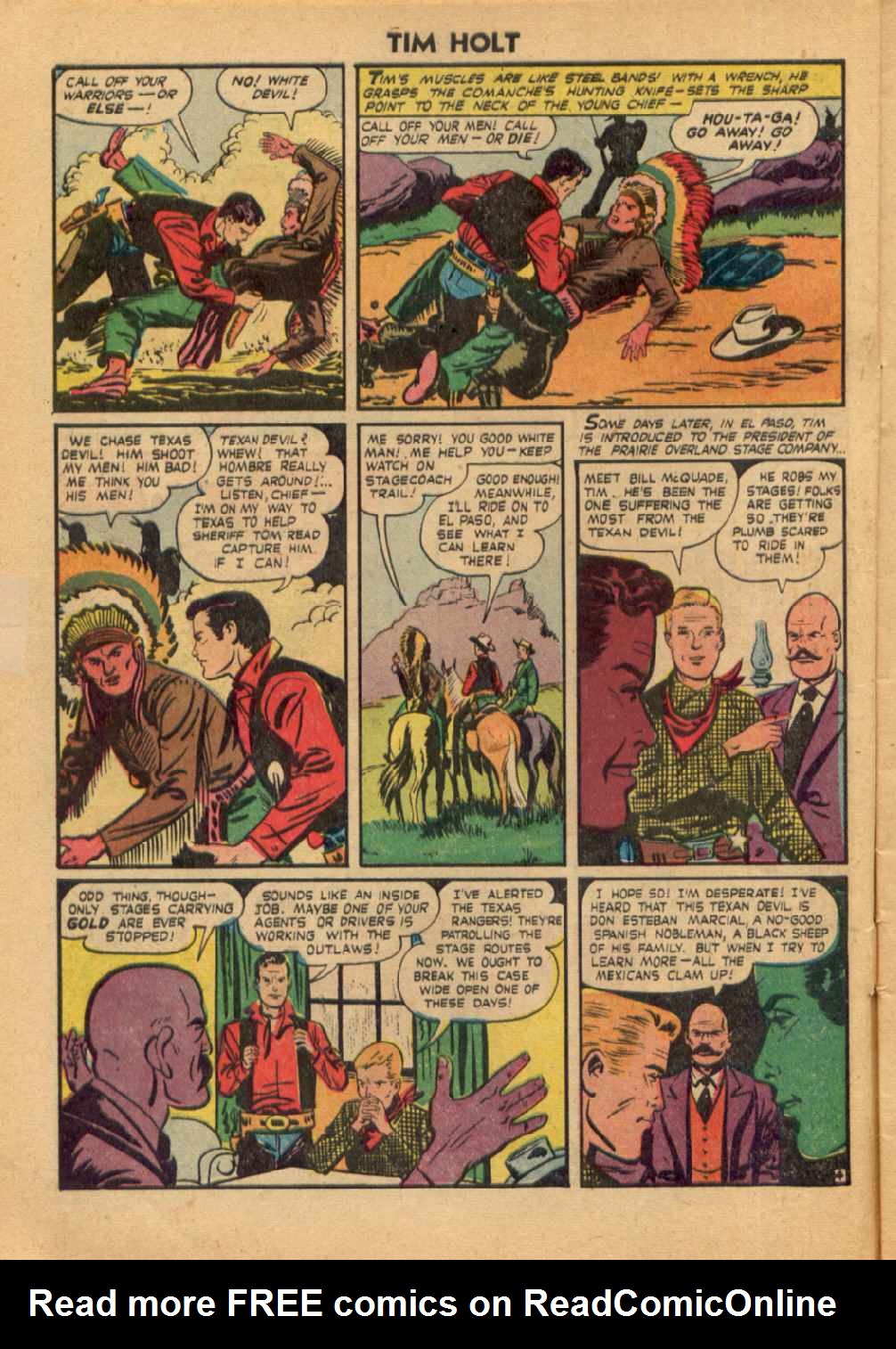 Read online Tim Holt comic -  Issue #18 - 6