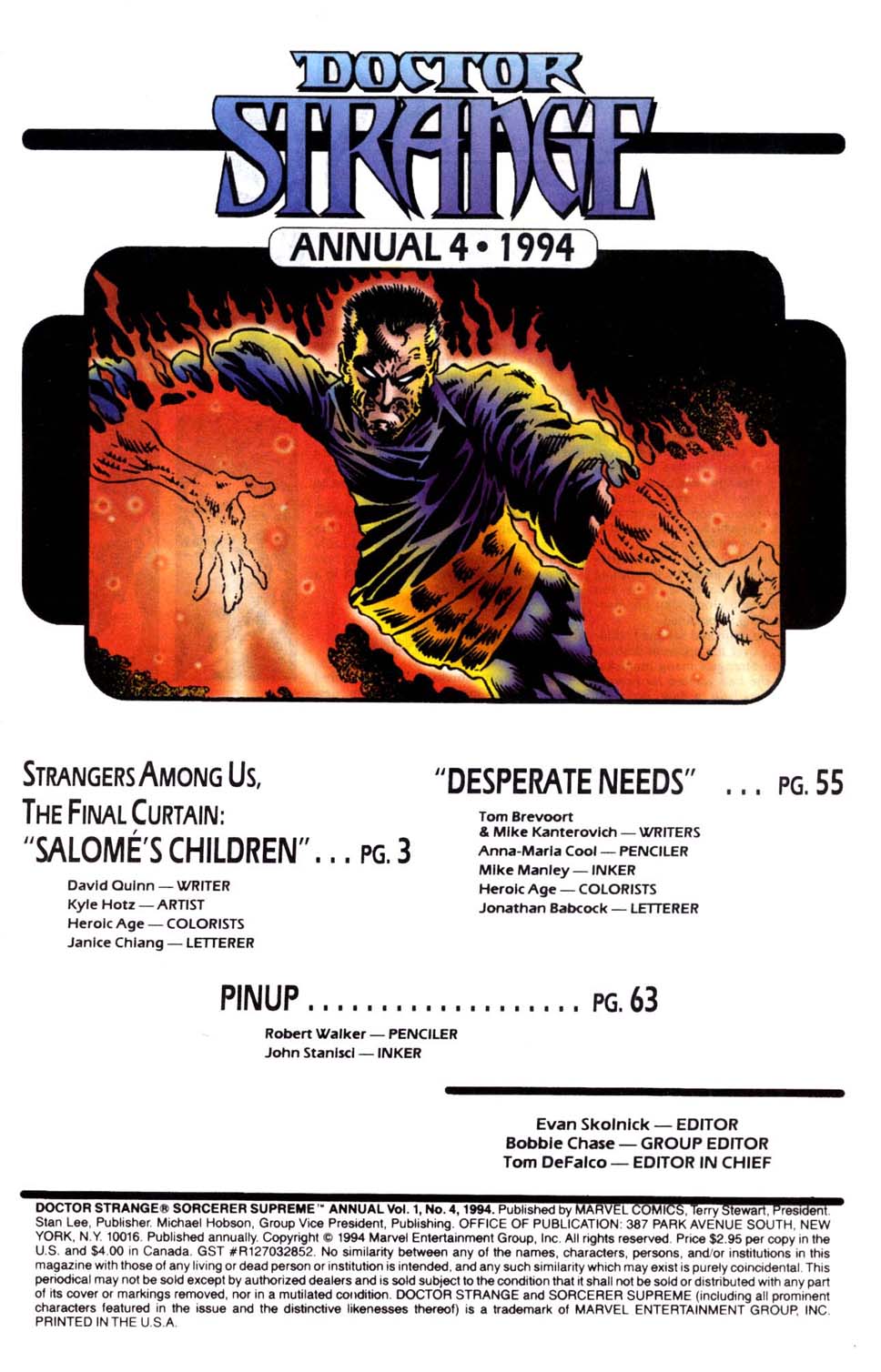 Read online Doctor Strange: Sorcerer Supreme comic -  Issue # _Annual 4 - 2