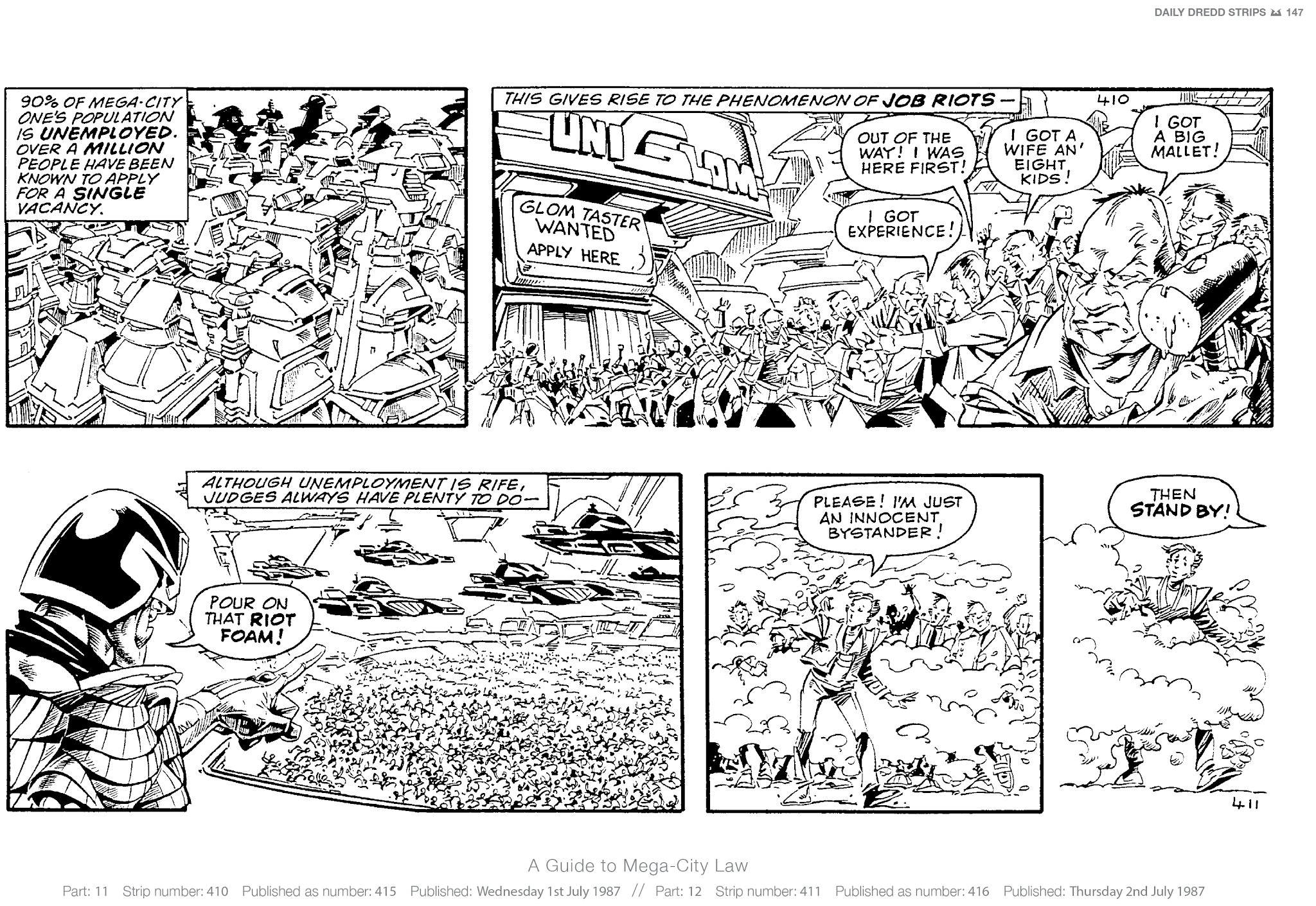 Read online Judge Dredd: The Daily Dredds comic -  Issue # TPB 2 - 150