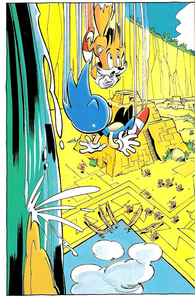 Read online Sonic Adventures: Dans Les Griffes De Robotnik comic -  Issue # Full - 27