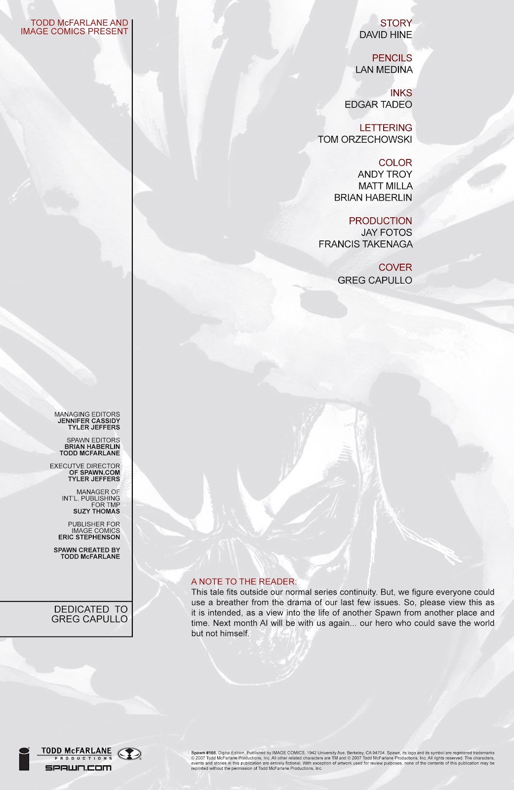 Spawn issue 165 - Page 2