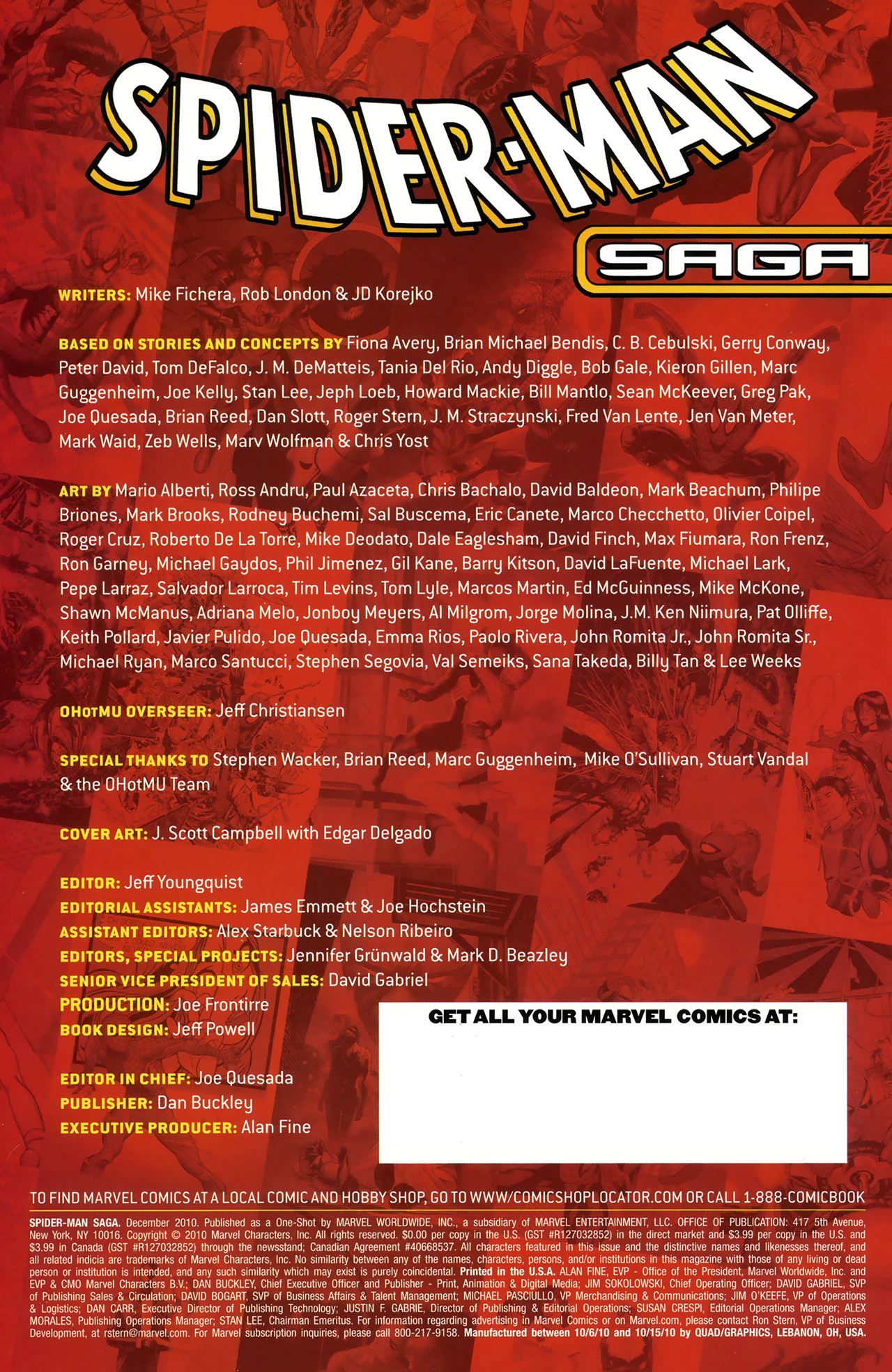 Read online Spider-Man Saga (2010) comic -  Issue # Full - 2