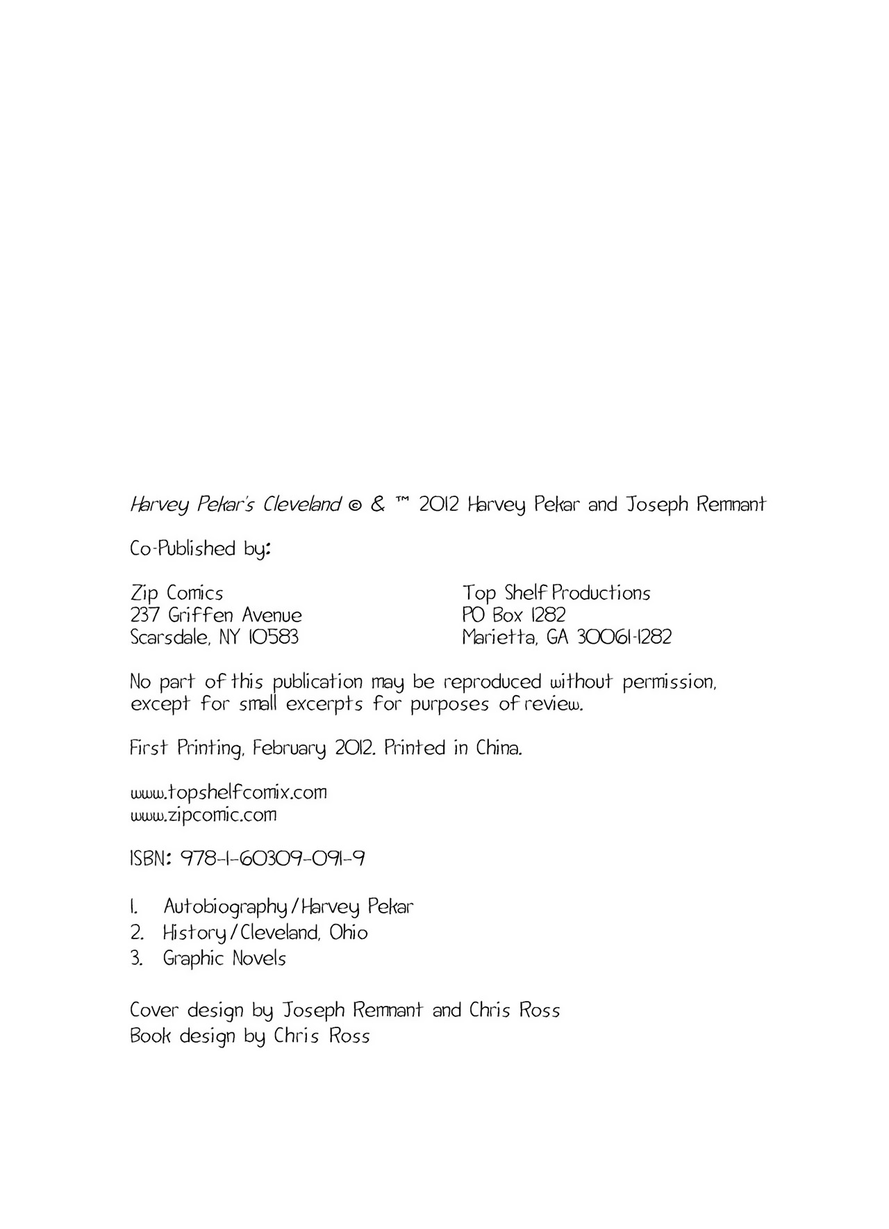 Read online Harvey Pekar's Cleveland comic -  Issue # TPB - 3