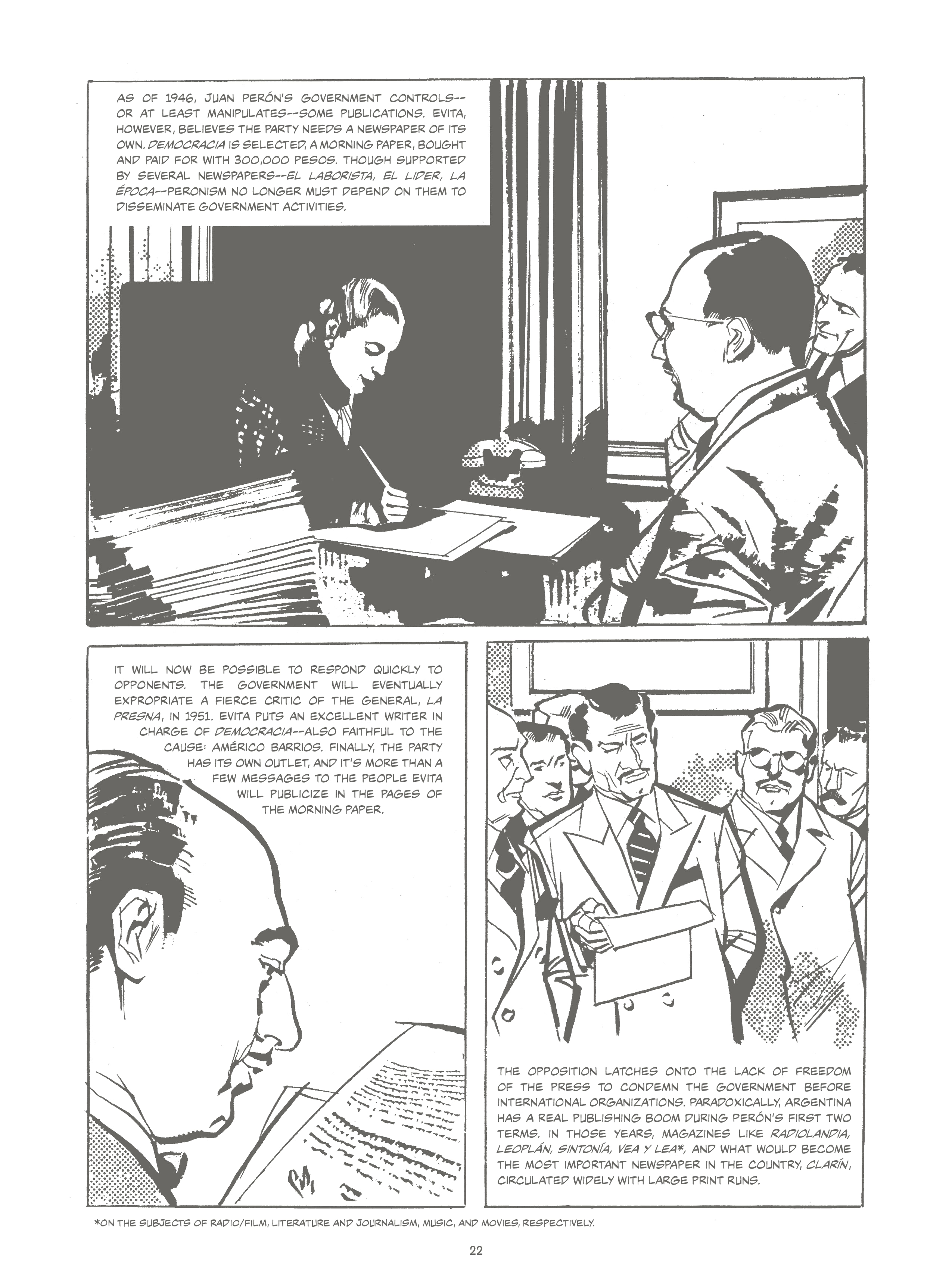 Read online Evita, the Life and Work of Eva Perón comic -  Issue # TPB - 27