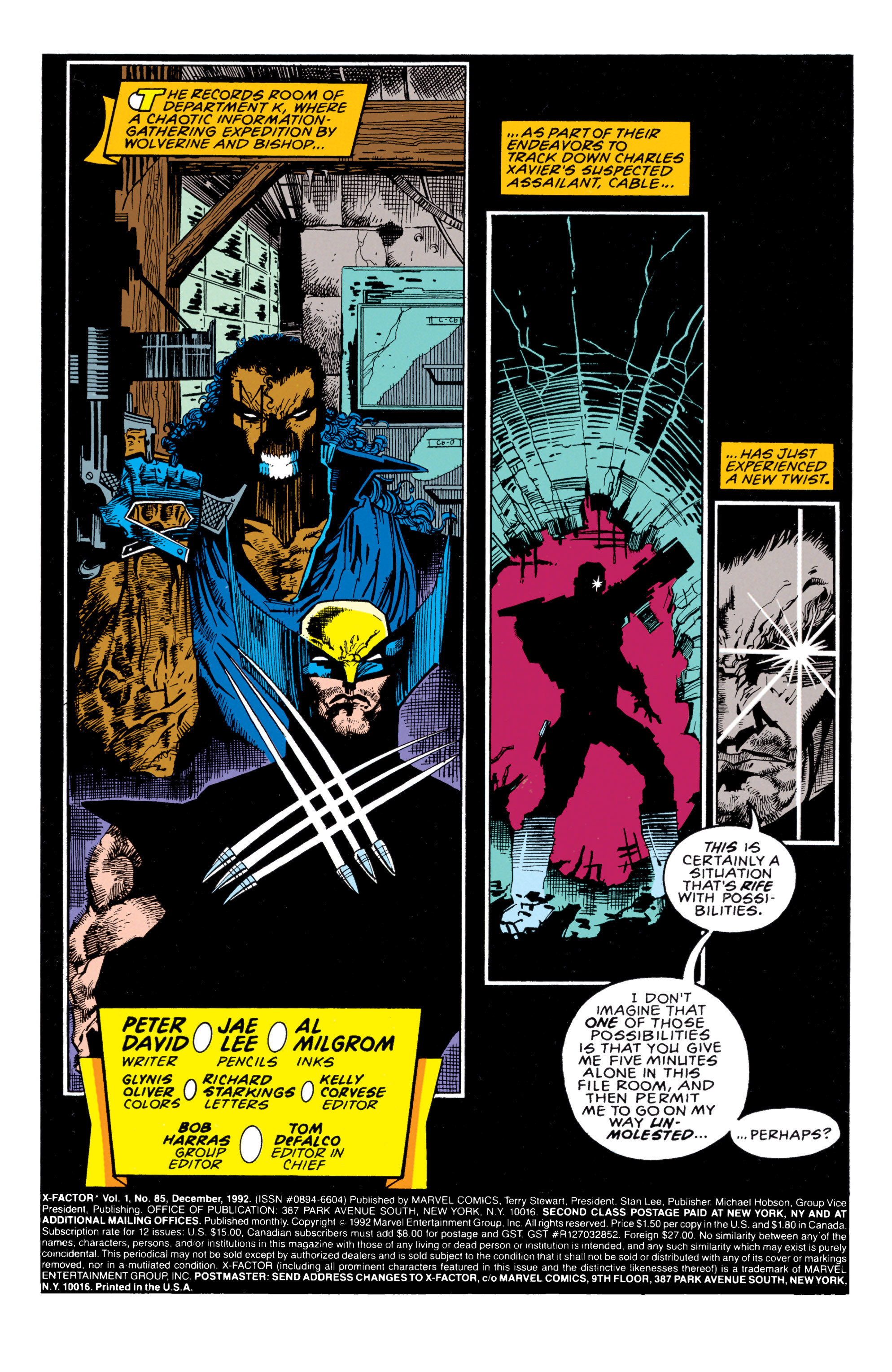 Read online X-Factor (1986) comic -  Issue #85 - 2