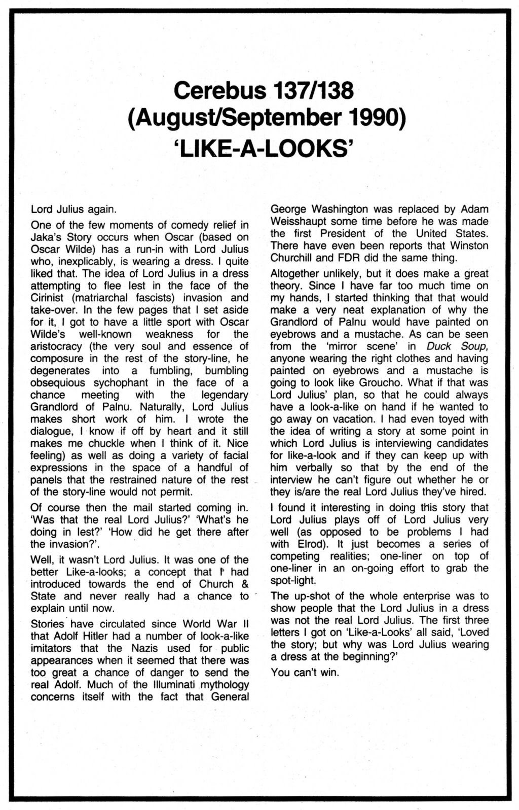 Read online Cerebus comic -  Issue #0 - 66