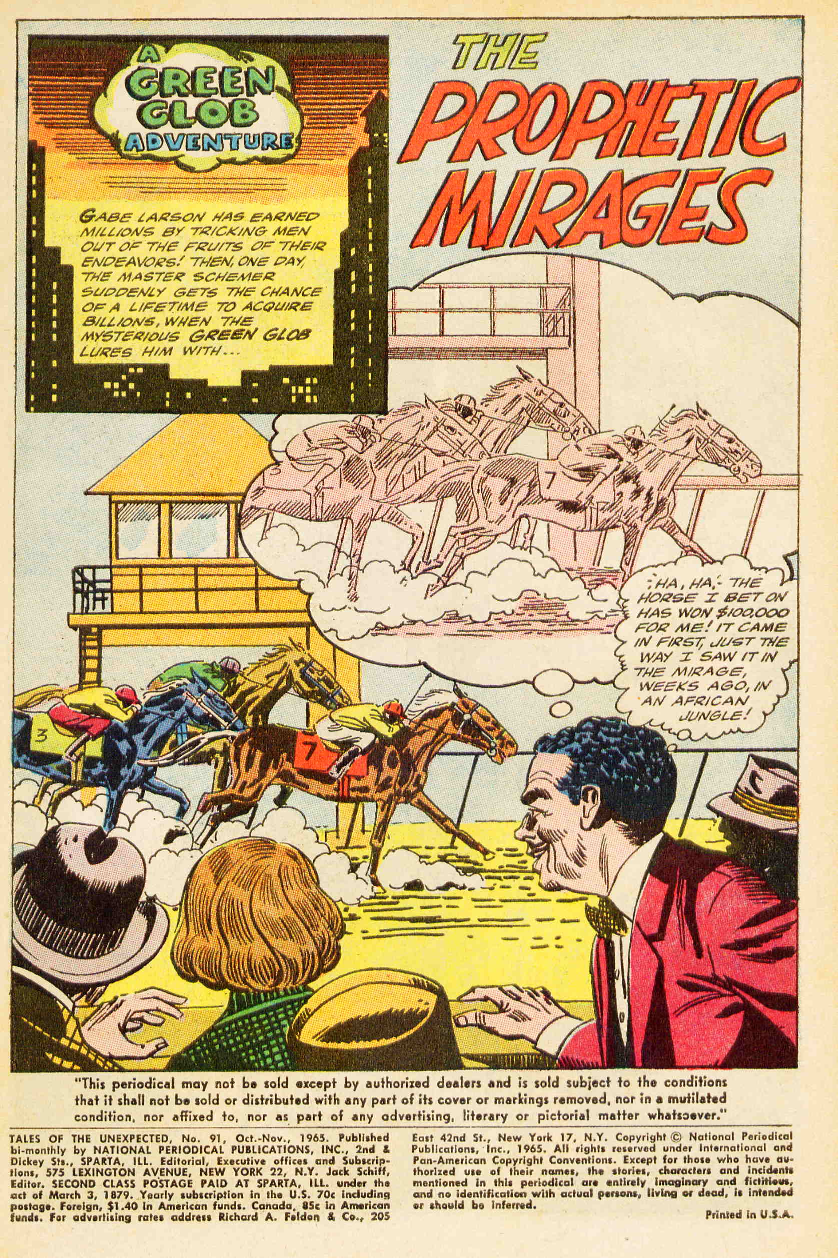 Read online Tales of the Unexpected comic -  Issue #91 - 2