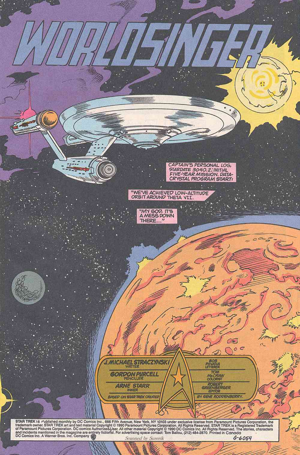 Read online Star Trek (1989) comic -  Issue #16 - 2