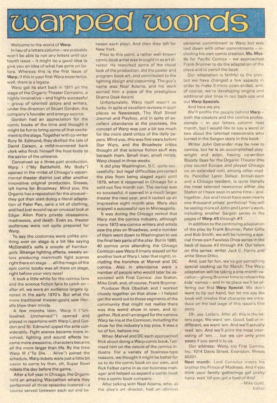 Read online Warp comic -  Issue #1 - 23