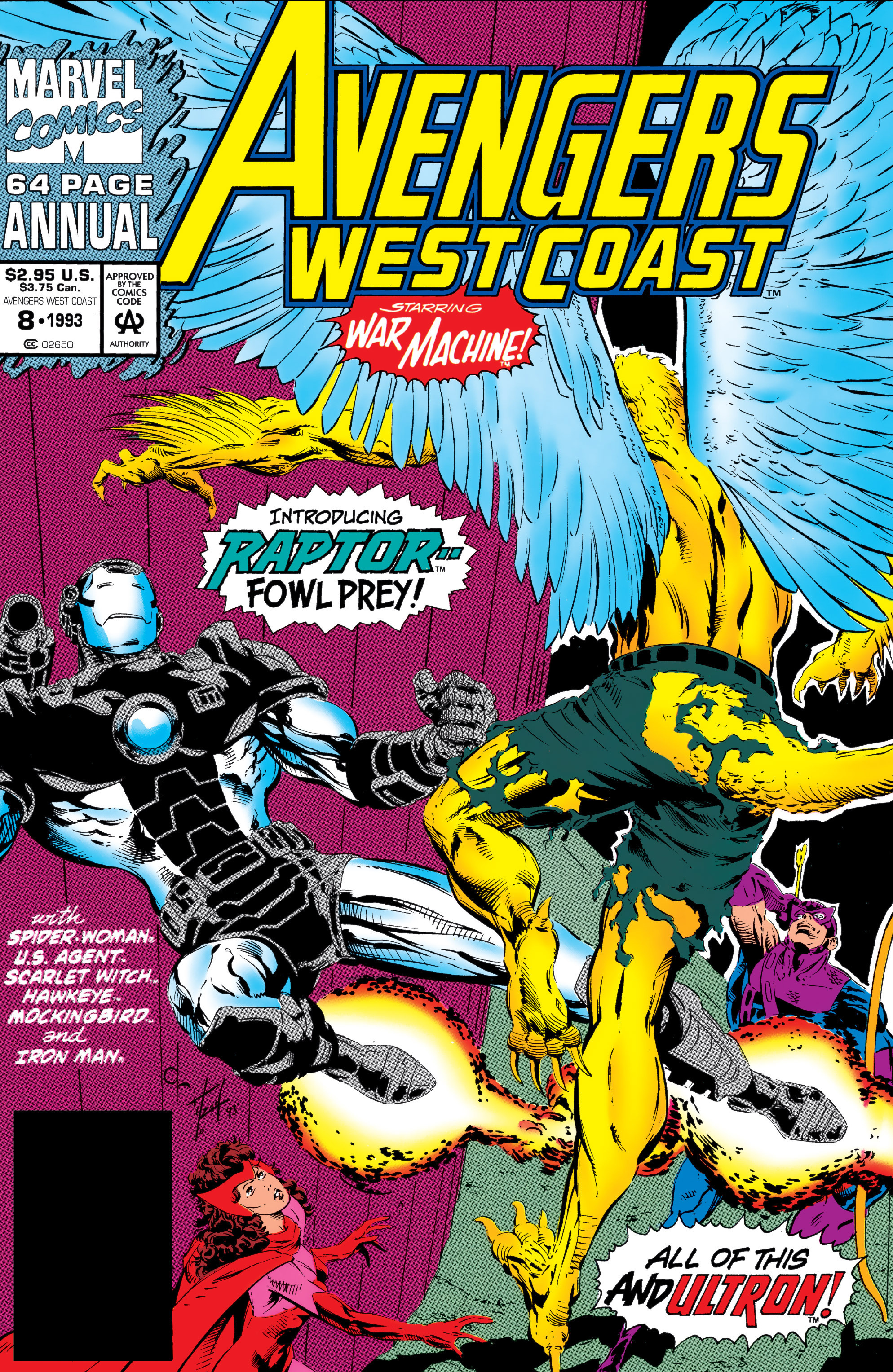 Read online Avengers West Coast (1989) comic -  Issue # _Annual 8 - 1