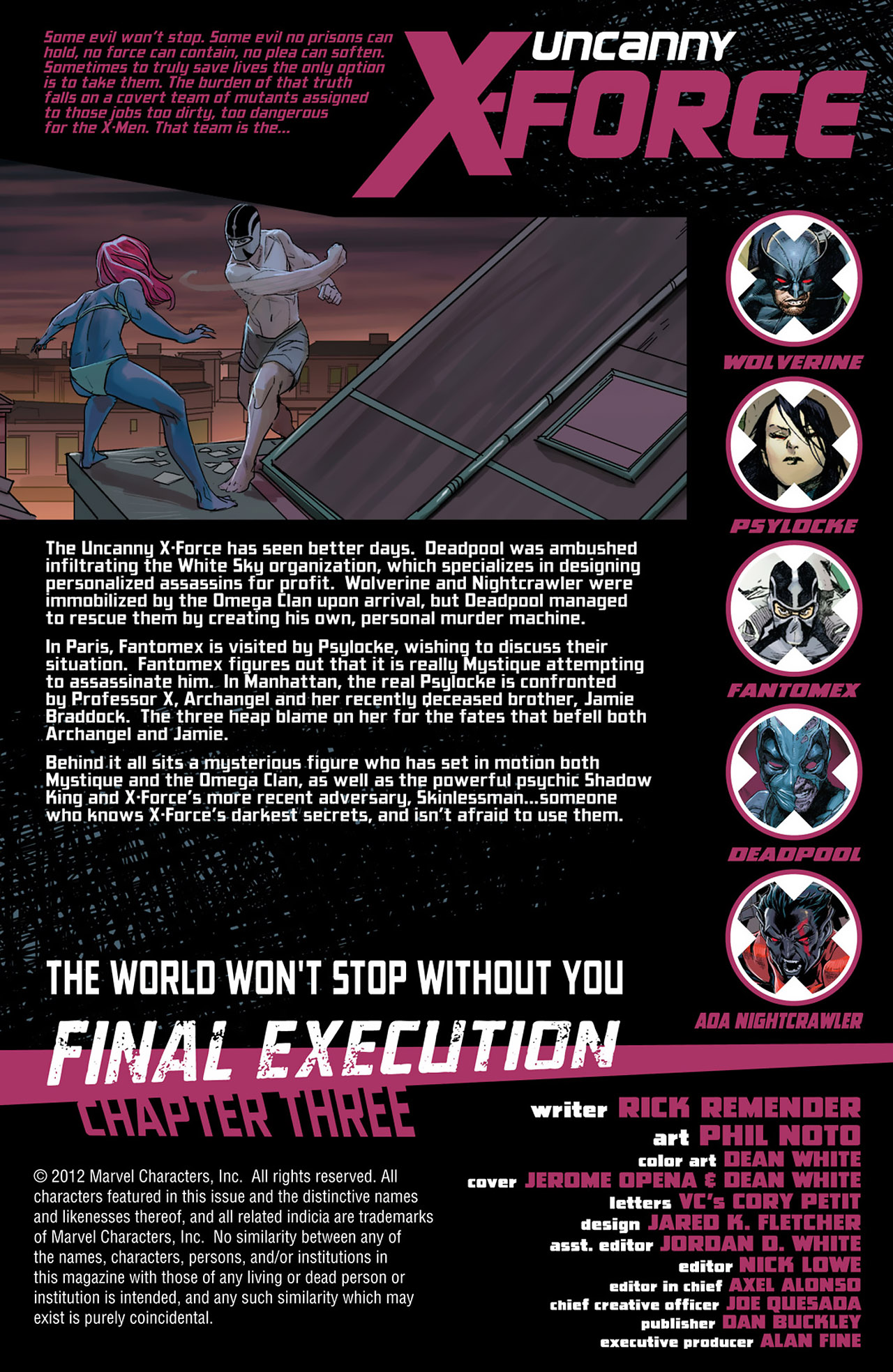 Read online Uncanny X-Force (2010) comic -  Issue #27 - 2