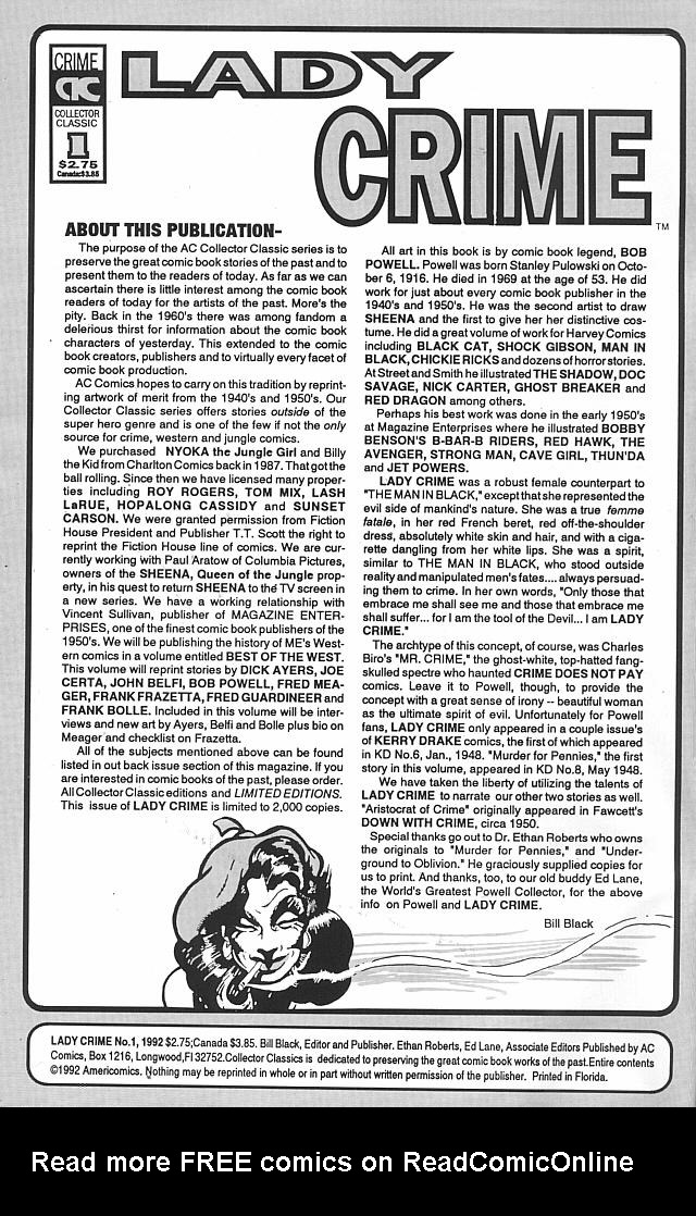 Lady Crime issue Full - Page 2