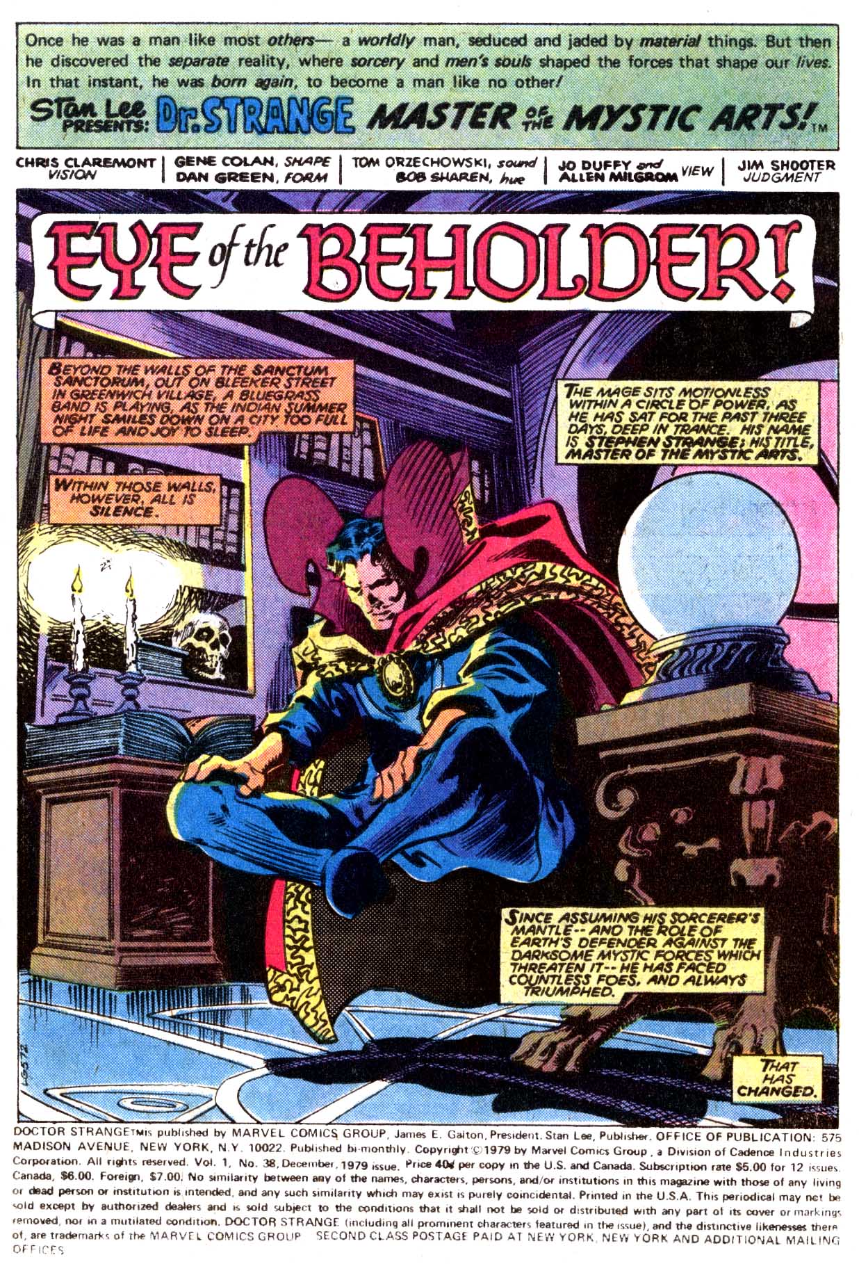 Read online Doctor Strange (1974) comic -  Issue #38 - 2