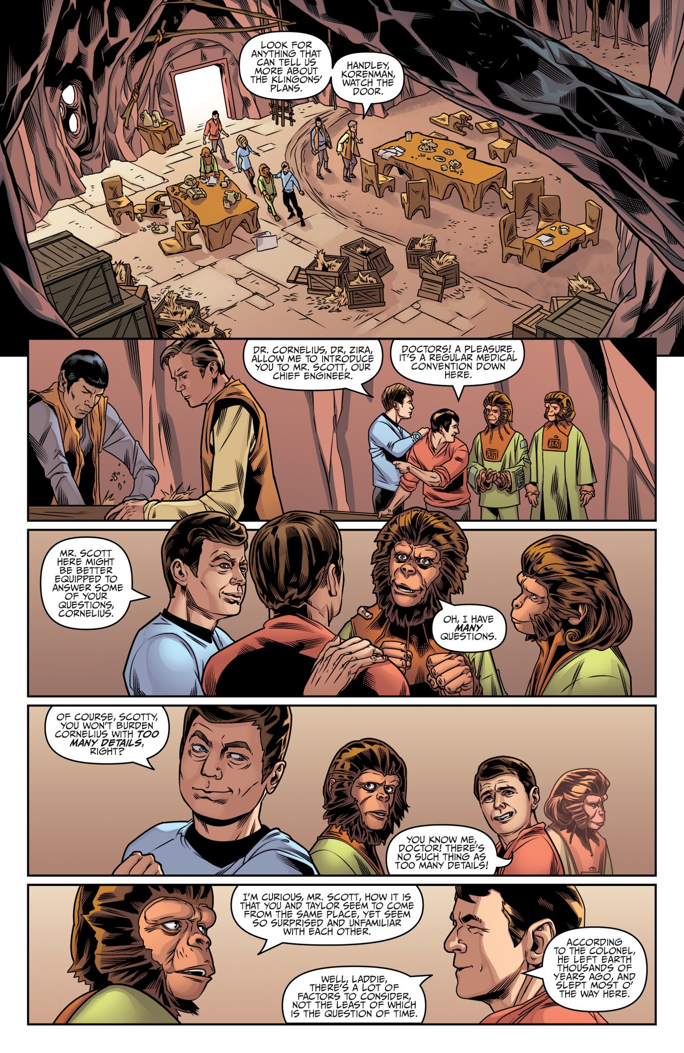 Read online Star Trek/Planet of the Apes: The Primate Directive comic -  Issue #4 - 5