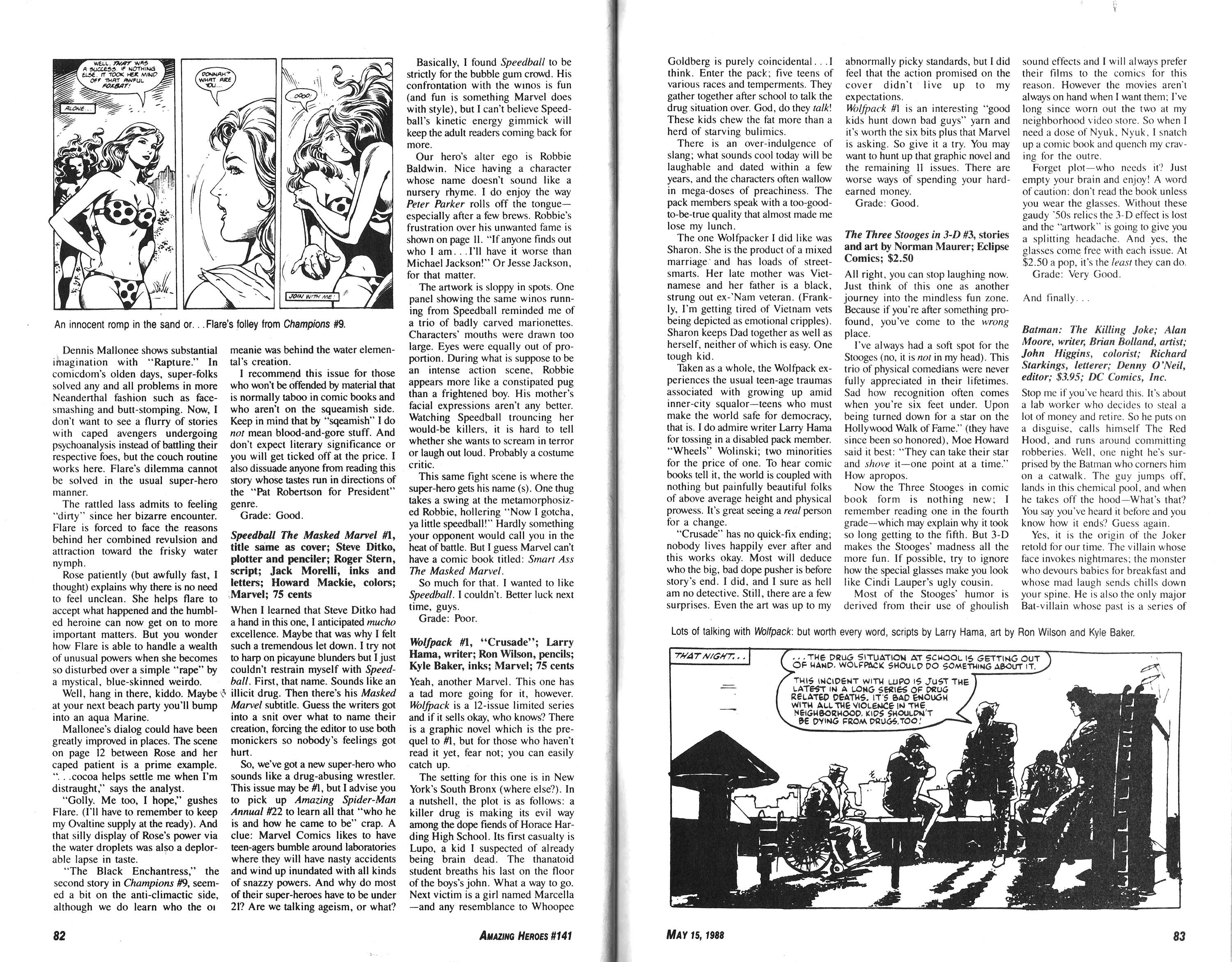 Read online Amazing Heroes comic -  Issue #141 - 42