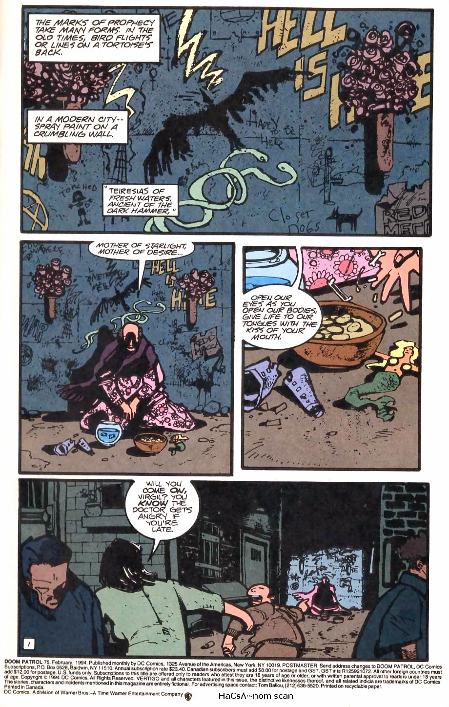 Read online Doom Patrol (1987) comic -  Issue #75 - 2