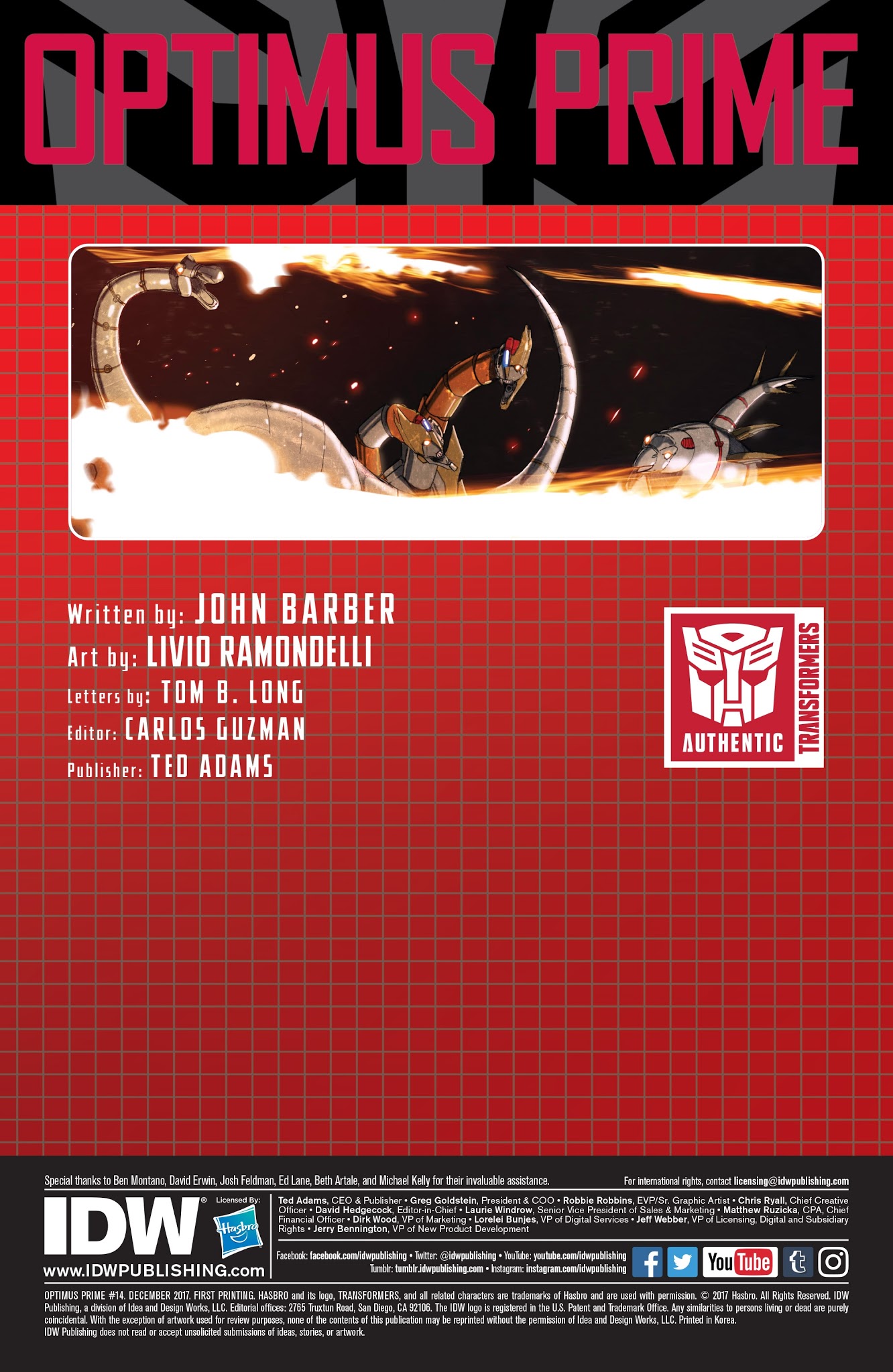 Read online Optimus Prime comic -  Issue #14 - 2