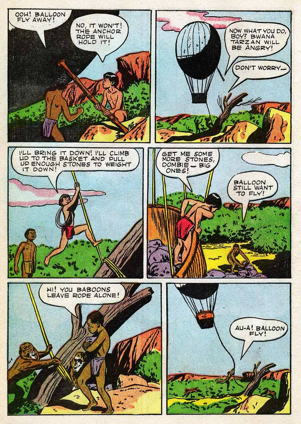 Read online Tarzan (1948) comic -  Issue #7 - 8