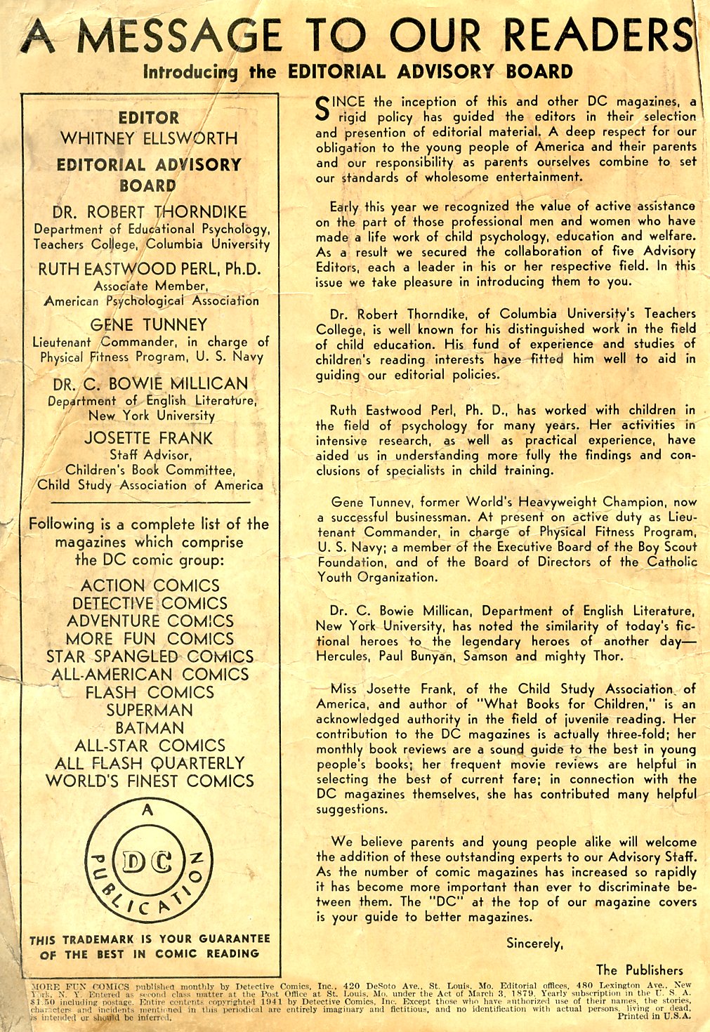 Read online More Fun Comics comic -  Issue #72 - 2