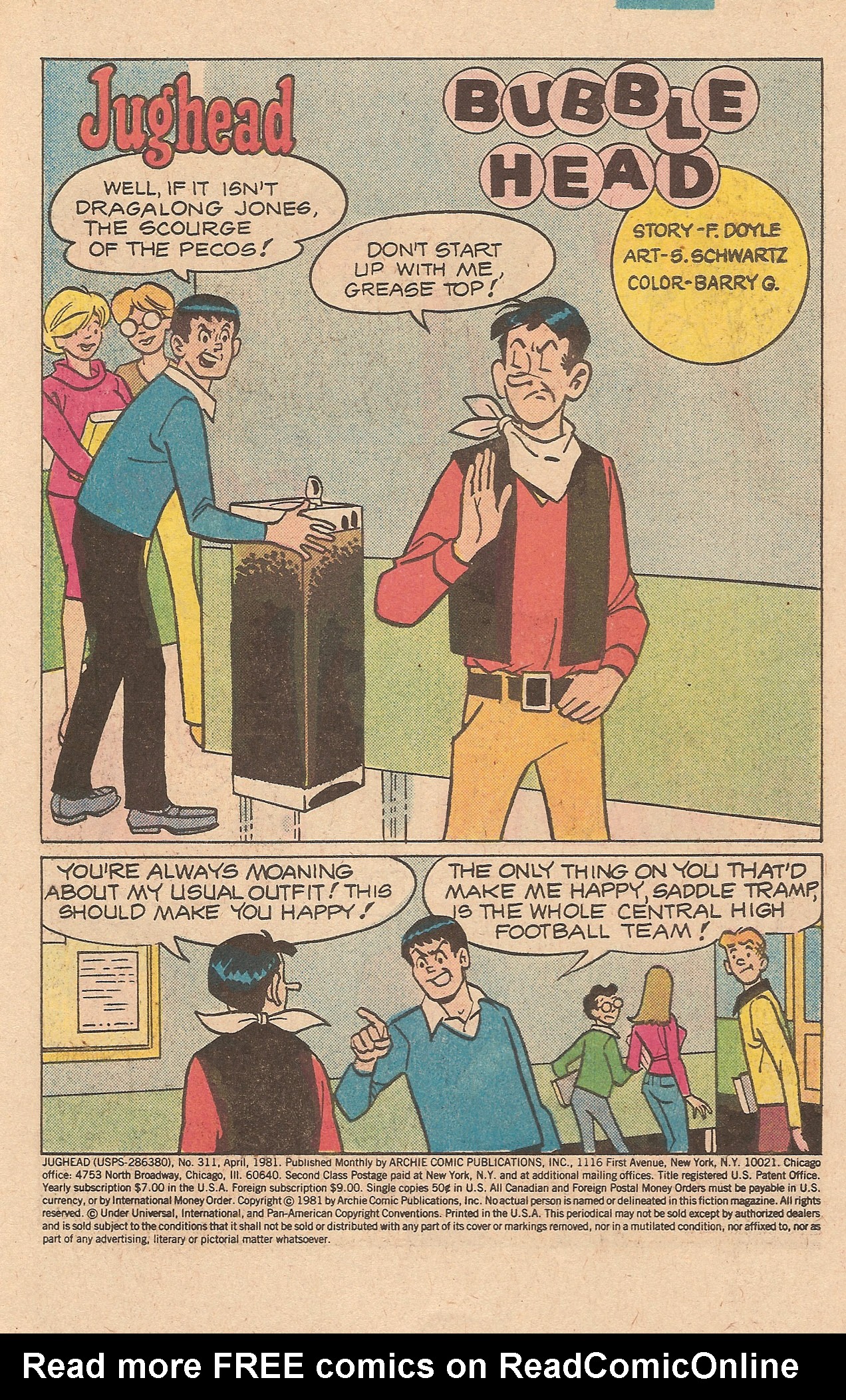 Read online Jughead (1965) comic -  Issue #311 - 3