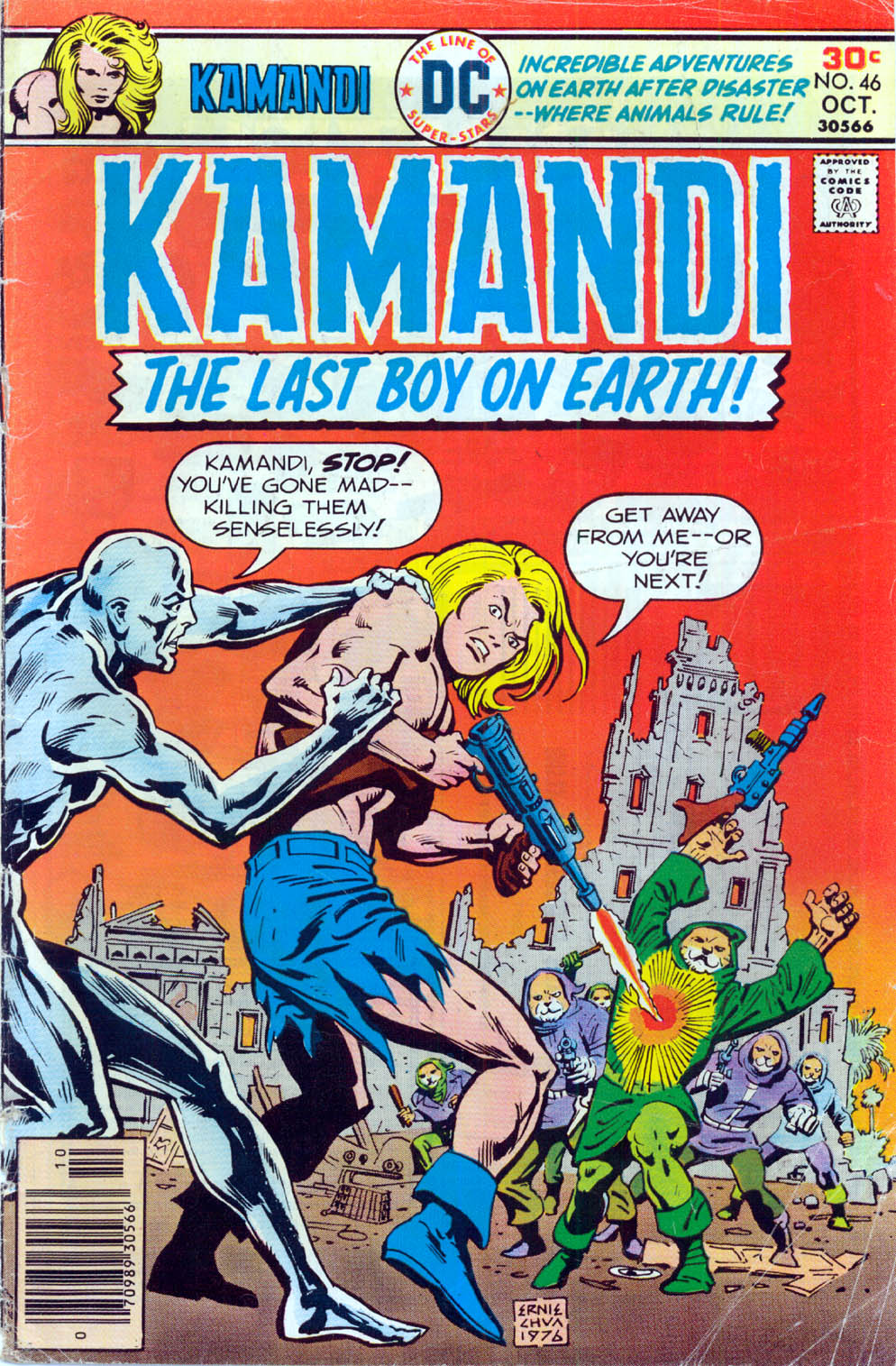 Read online Kamandi, The Last Boy On Earth comic -  Issue #46 - 1