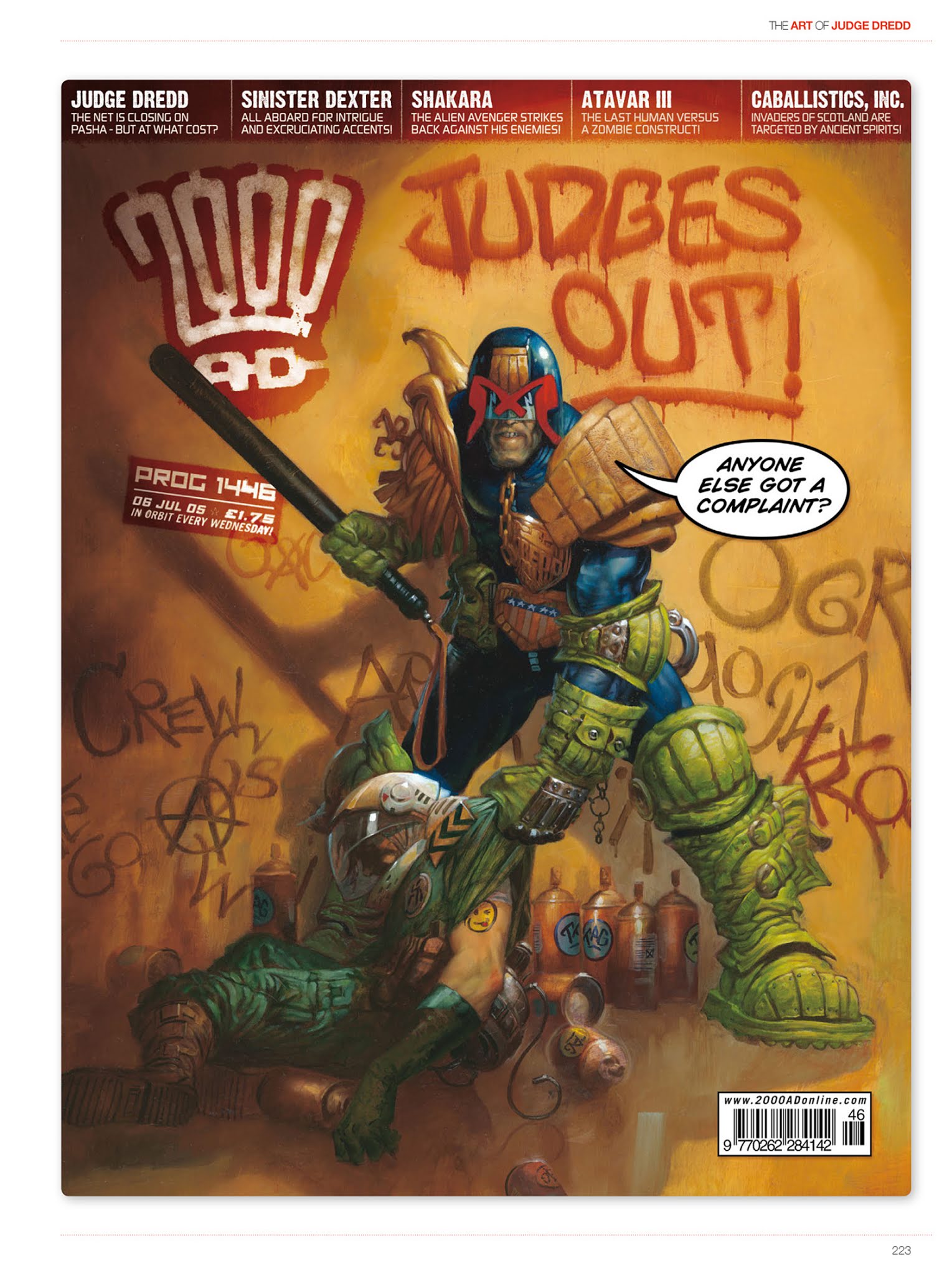 Read online The Art of Judge Dredd: Featuring 35 Years of Zarjaz Covers comic -  Issue # TPB (Part 3) - 43