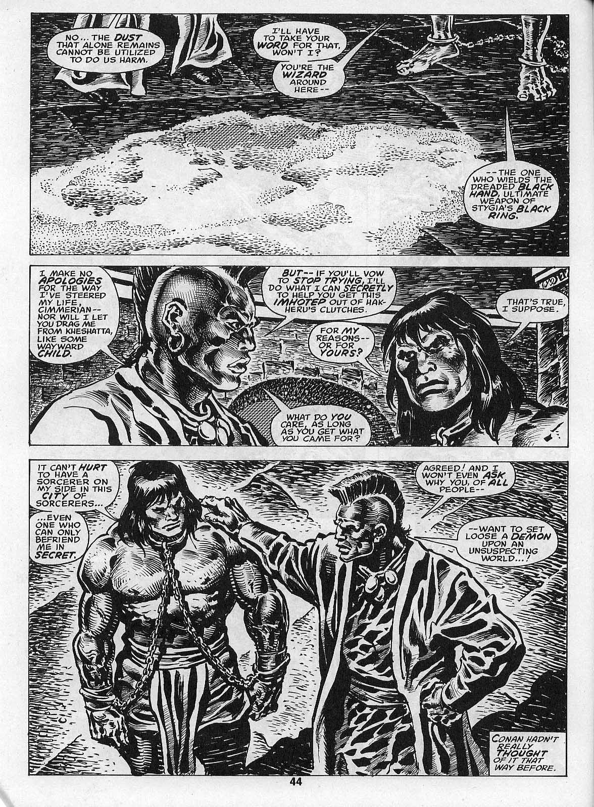Read online The Savage Sword Of Conan comic -  Issue #205 - 46