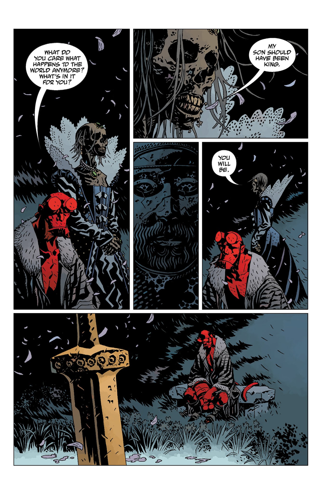 Read online Hellboy: The Wild Hunt comic -  Issue # TPB - 133