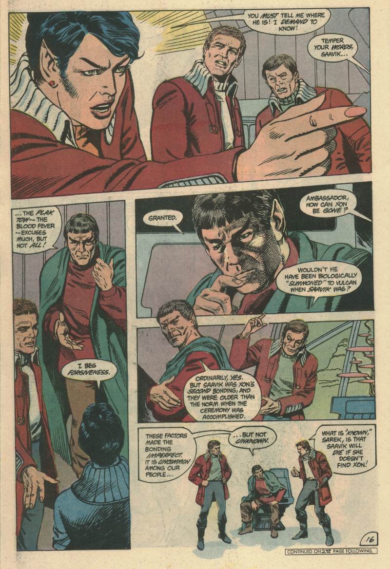 Read online Star Trek (1984) comic -  Issue #7 - 17