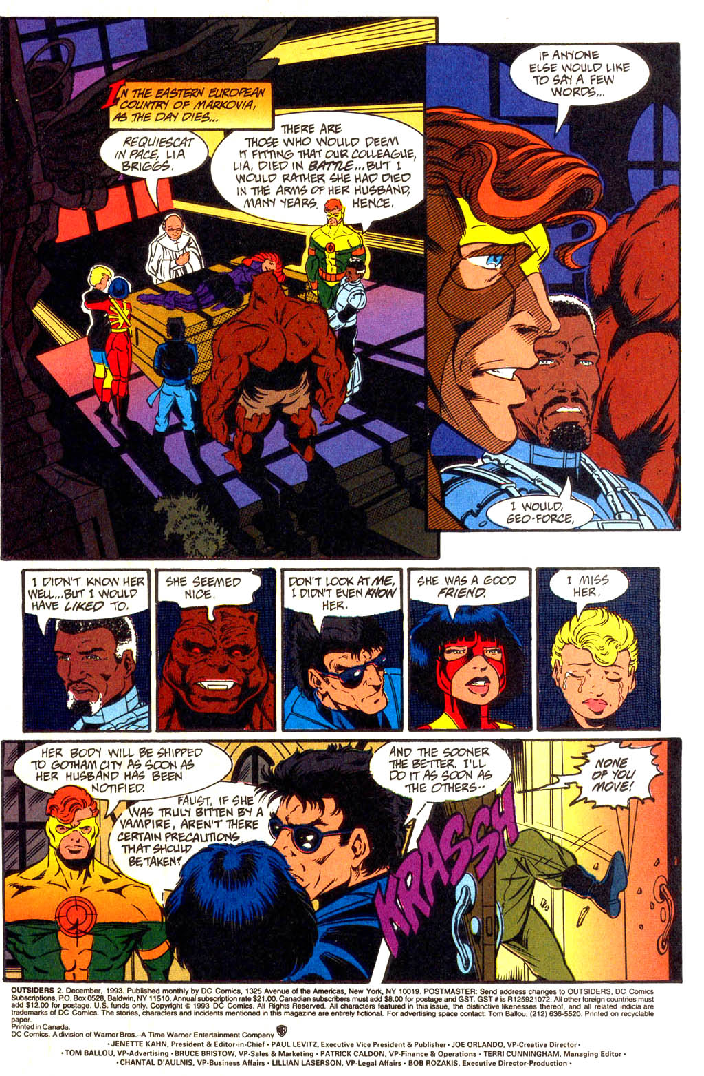 Read online Outsiders (1993) comic -  Issue #2 - 2
