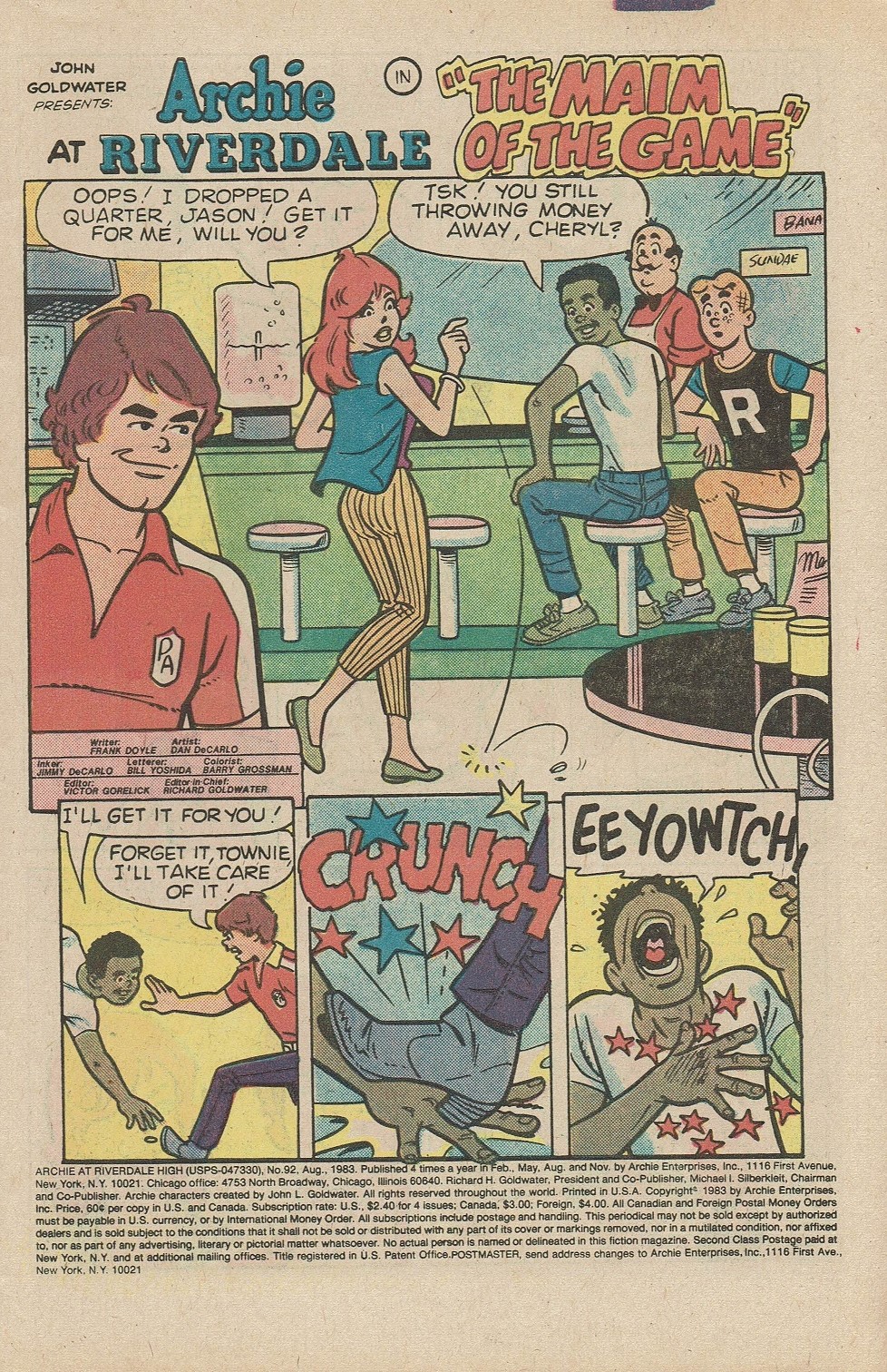 Read online Archie at Riverdale High (1972) comic -  Issue #92 - 3