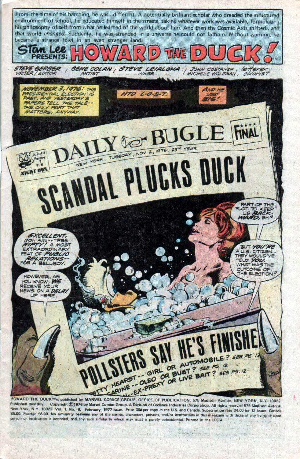 Read online Howard the Duck (1976) comic -  Issue #9 - 2