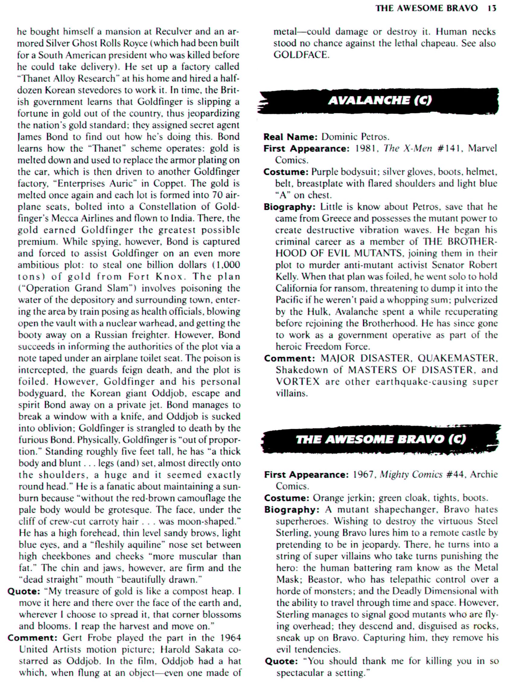 Read online The Encyclopedia of Super Villains comic -  Issue # TPB (Part 1) - 23