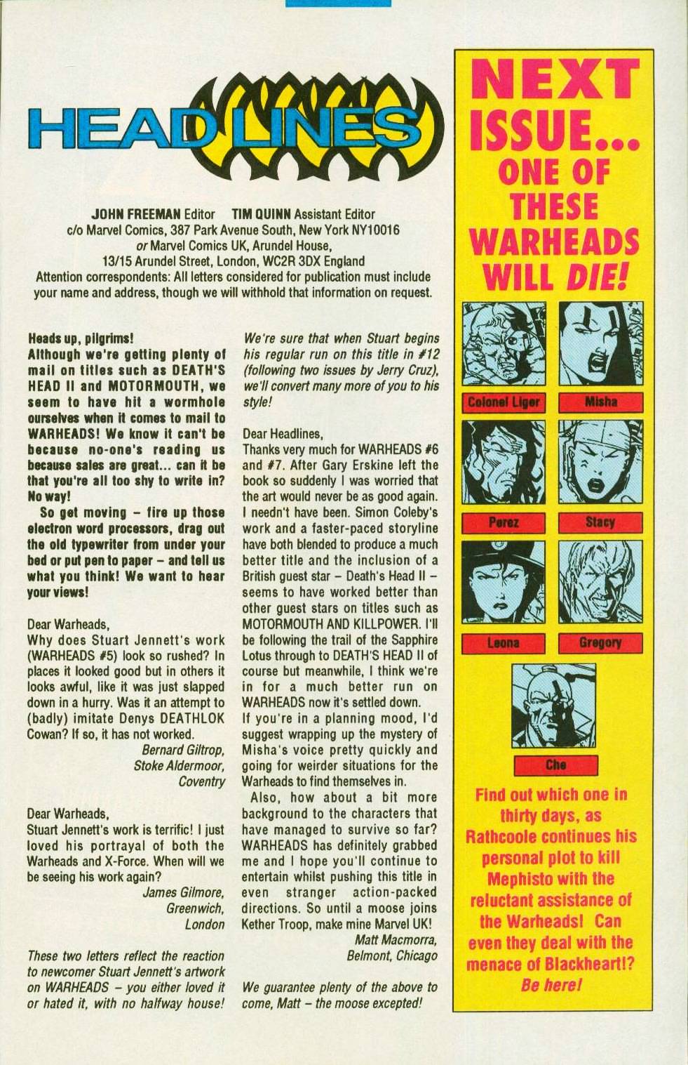 Read online Warheads comic -  Issue #9 - 27