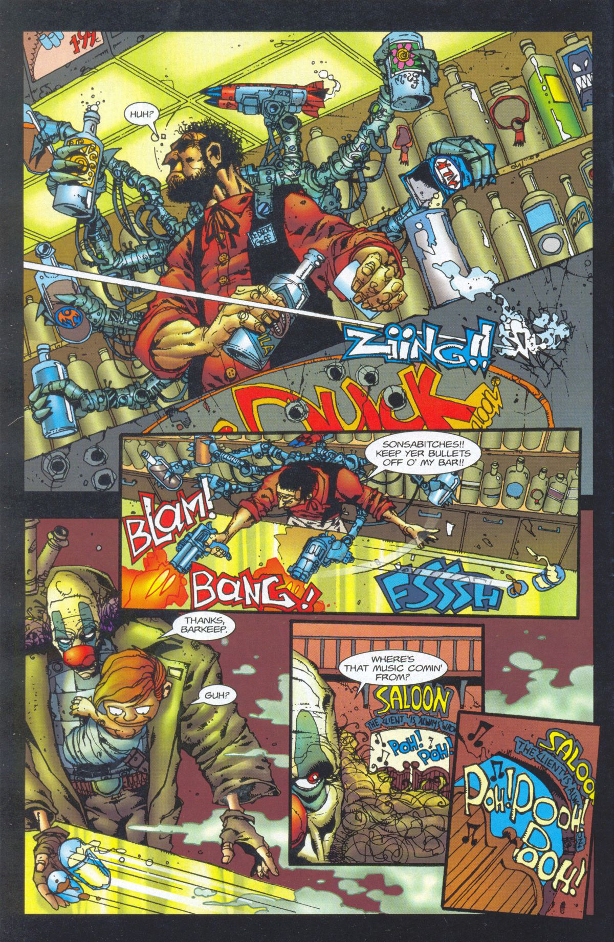 Read online Dead or Alive -- A Cyberpunk Western comic -  Issue #3 - 6