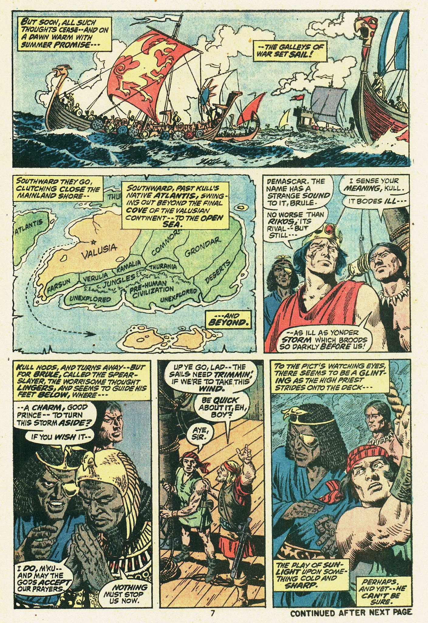 Read online Kull, the Conqueror (1971) comic -  Issue #5 - 7