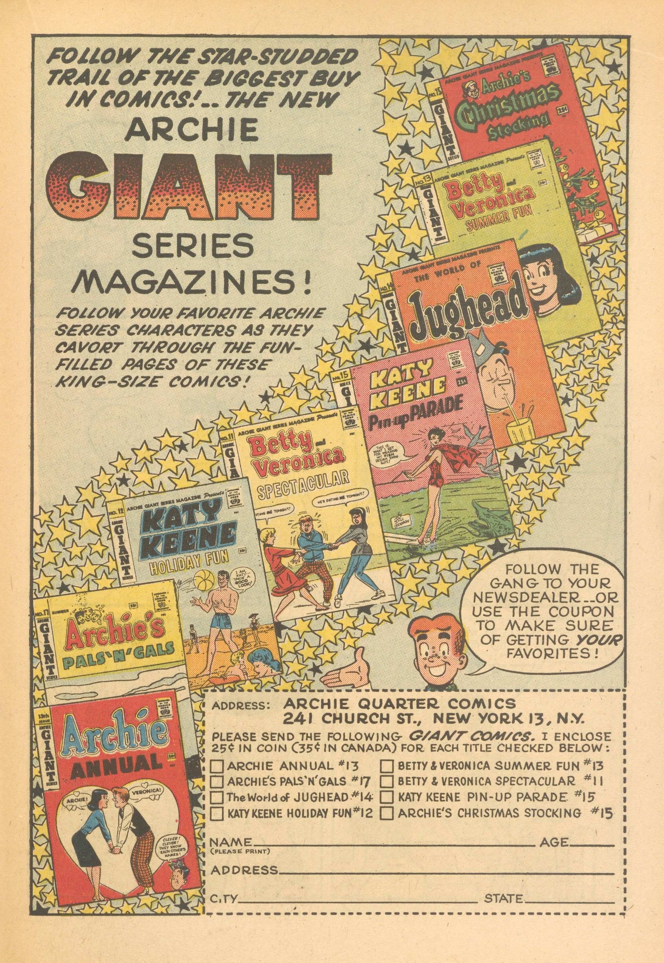 Read online Archie's Joke Book Magazine comic -  Issue #59 - 19