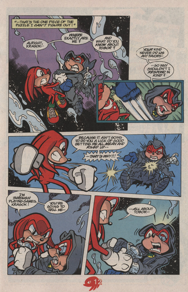 Read online Knuckles the Echidna comic -  Issue #18 - 17